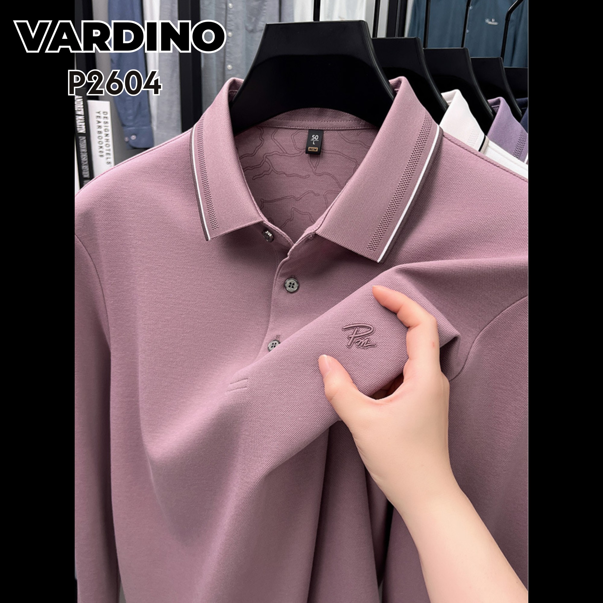 Áo polo nam dài tay Vardino P2604_thumbnail_3