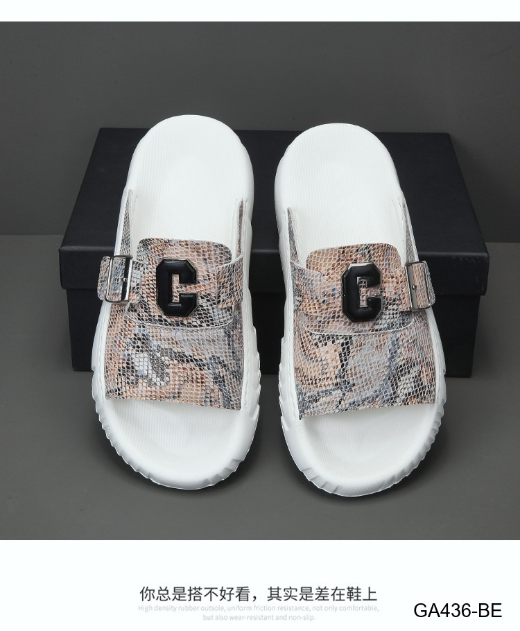 GA436 - Dép xỏ ngón nam thời trang da bò họa tiết rắn đế cao su êm chân_thumbnail_5
