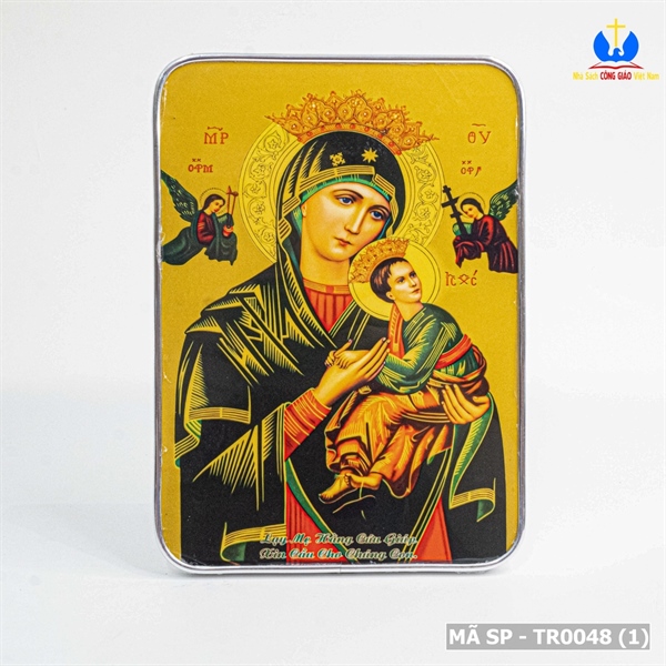 Tranh mẹ ôm con 15x23cm