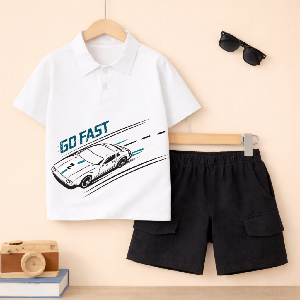 Set bộ Polo bé trai hình Oto Go Fast - Loza Kids BU629_thumbnail_5