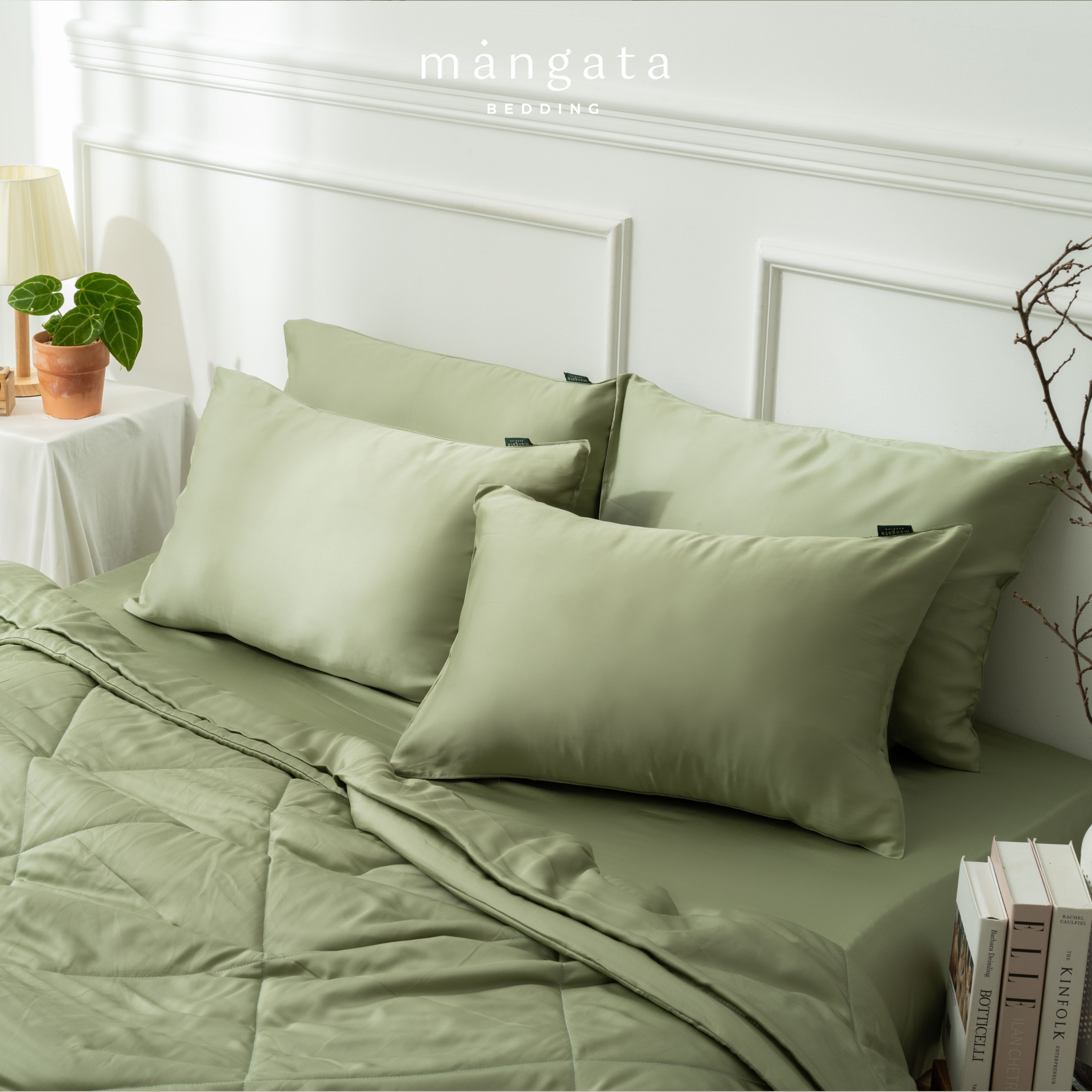 OLIVE GREEN - Bộ Tencel 60s cao cấp