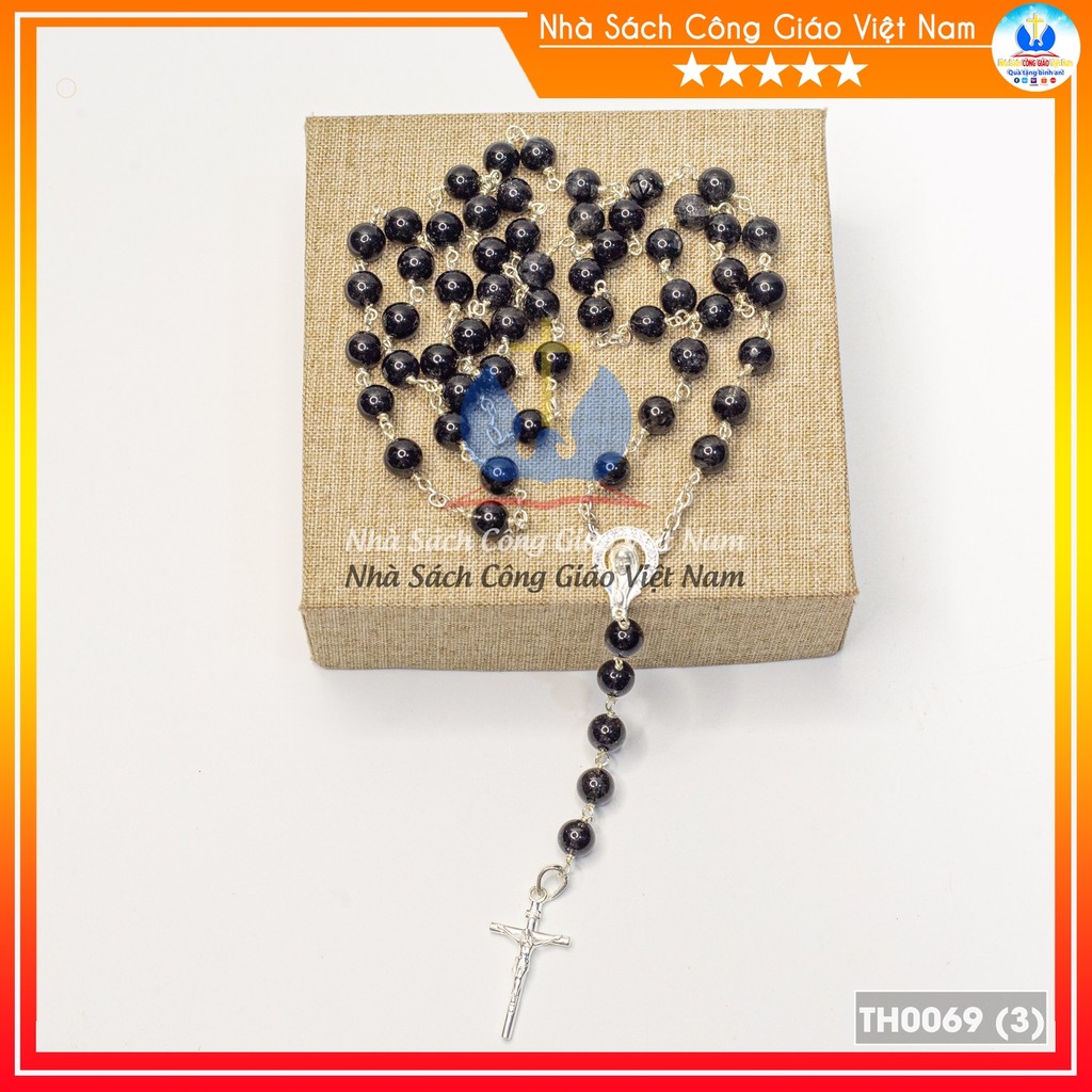 Chuỗi 50 đá đen mix bạc TH0069_thumbnail_3