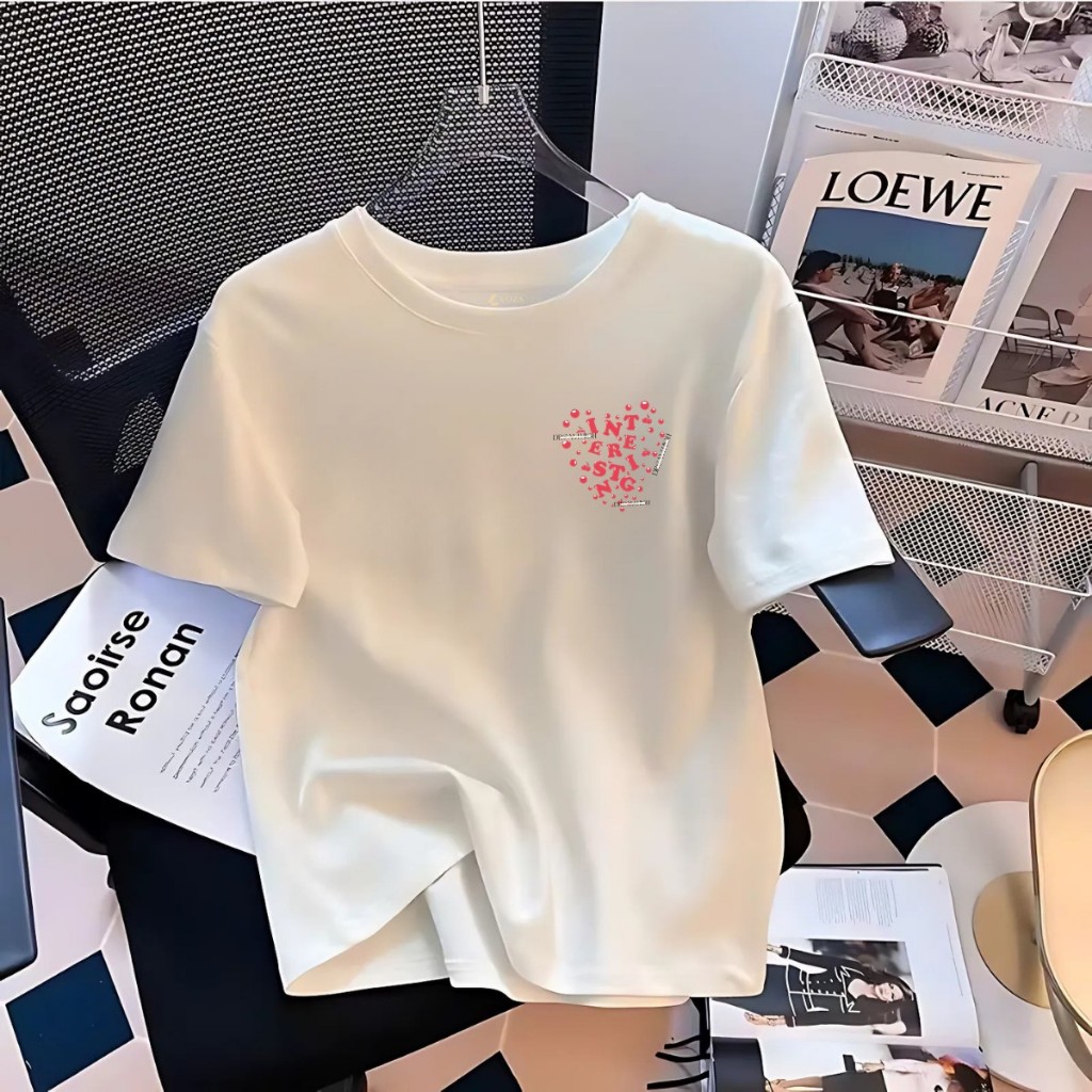 Áo phông nữ form vừa chất liệu thun cotton 4 chiều - LOZA G0259_thumbnail_1