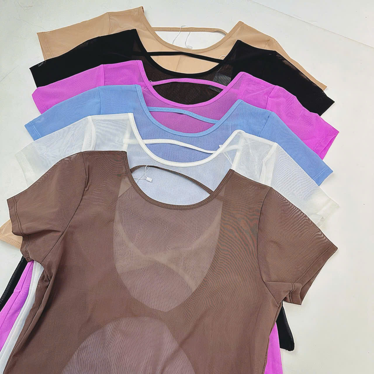 Áo Tank Thể Thao Lưới Mè Dáng Croptop Phối Dây Lưng_thumbnail_11
