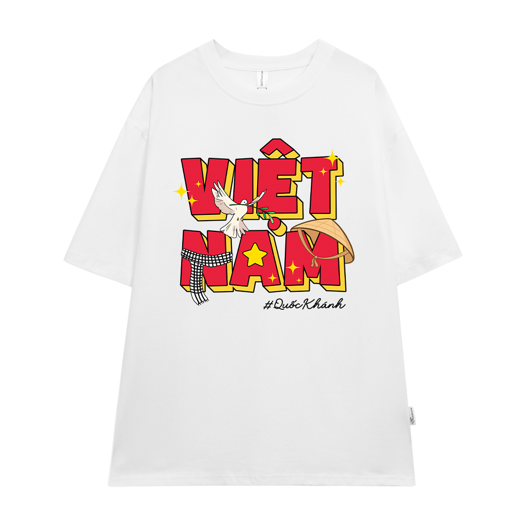 Áo thun Việt Nam nón lá ATD2471 Miucho vải cotton thoáng mát tay ngắn cổ tròn form oversize_thumbnail_0