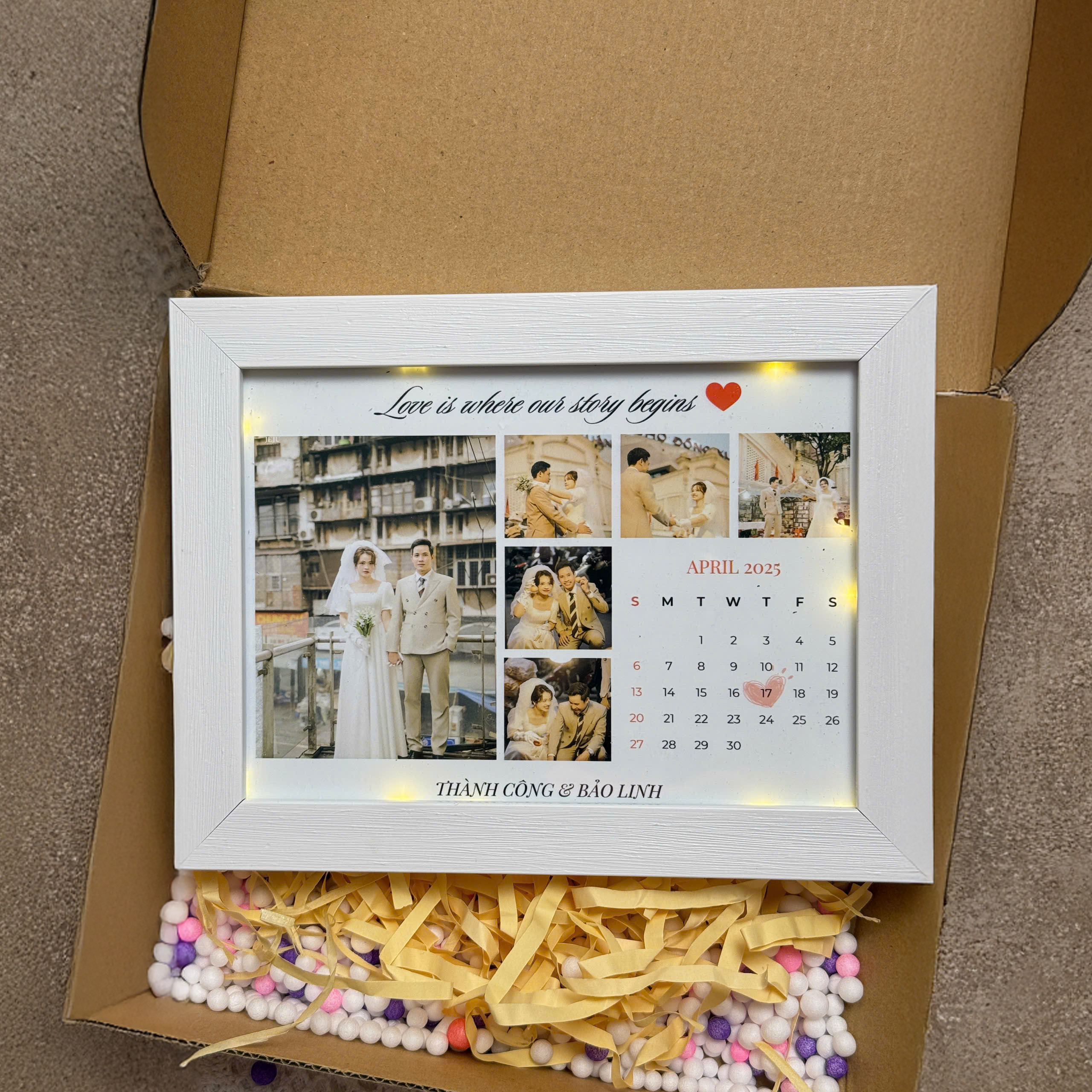 Khung ảnh để bàn in ảnh cưới cô dâu chú rể theo yêu cầu, món quà cưới độc đáo, trang trọng dành tặng bạn bè, người thân trong ngày vui_thumbnail_3