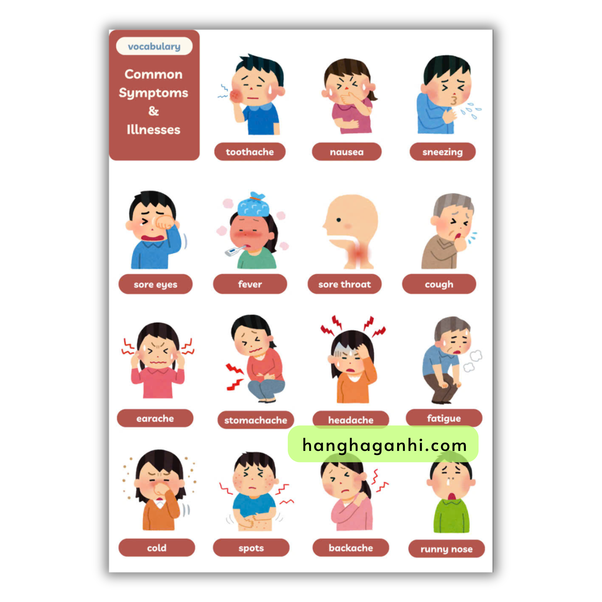 Bộ 13 tranh treo tường, 230 từ vựng Tiếng Anh_thumbnail_9