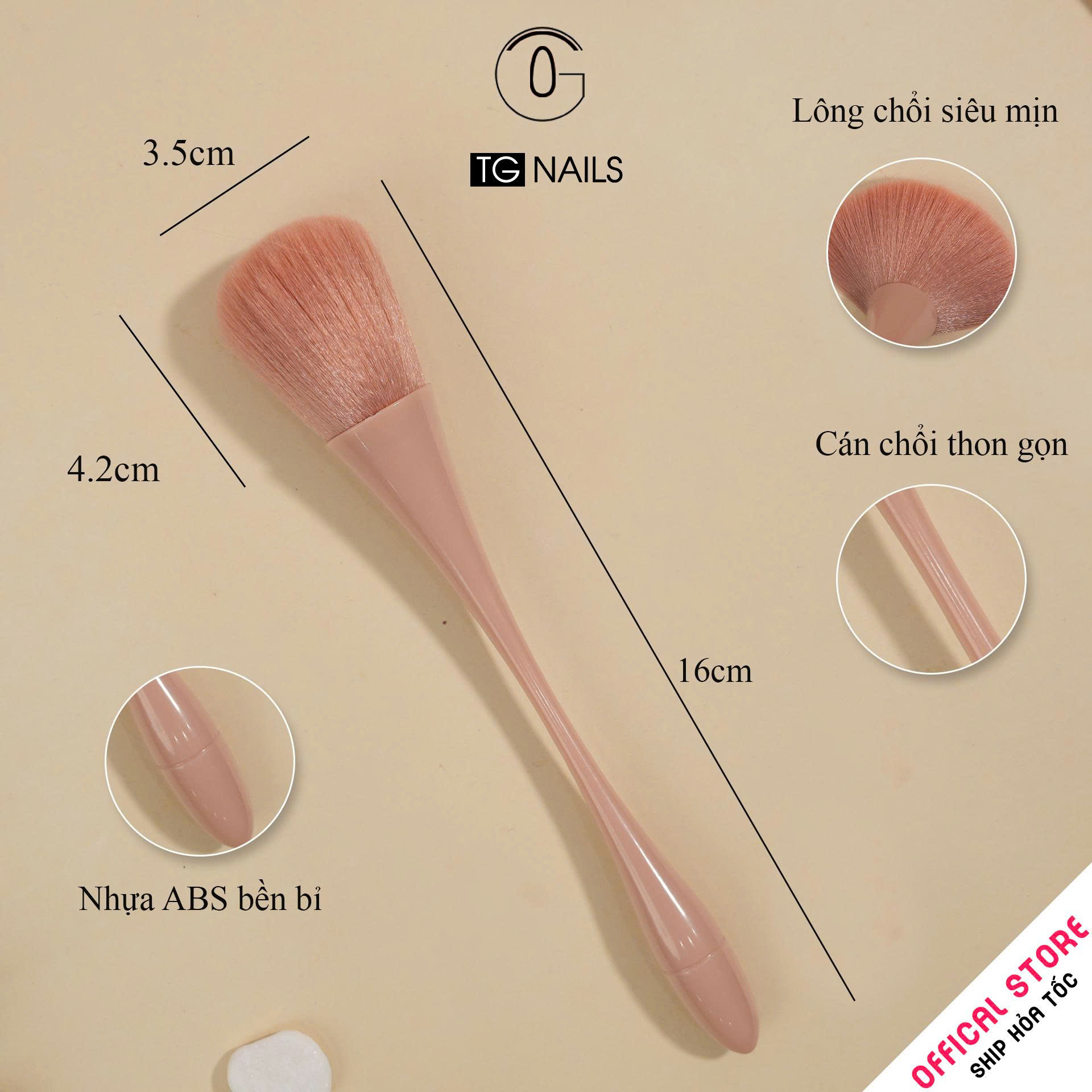 Chổi phủi bụi móng cán dài lông mềm mượt