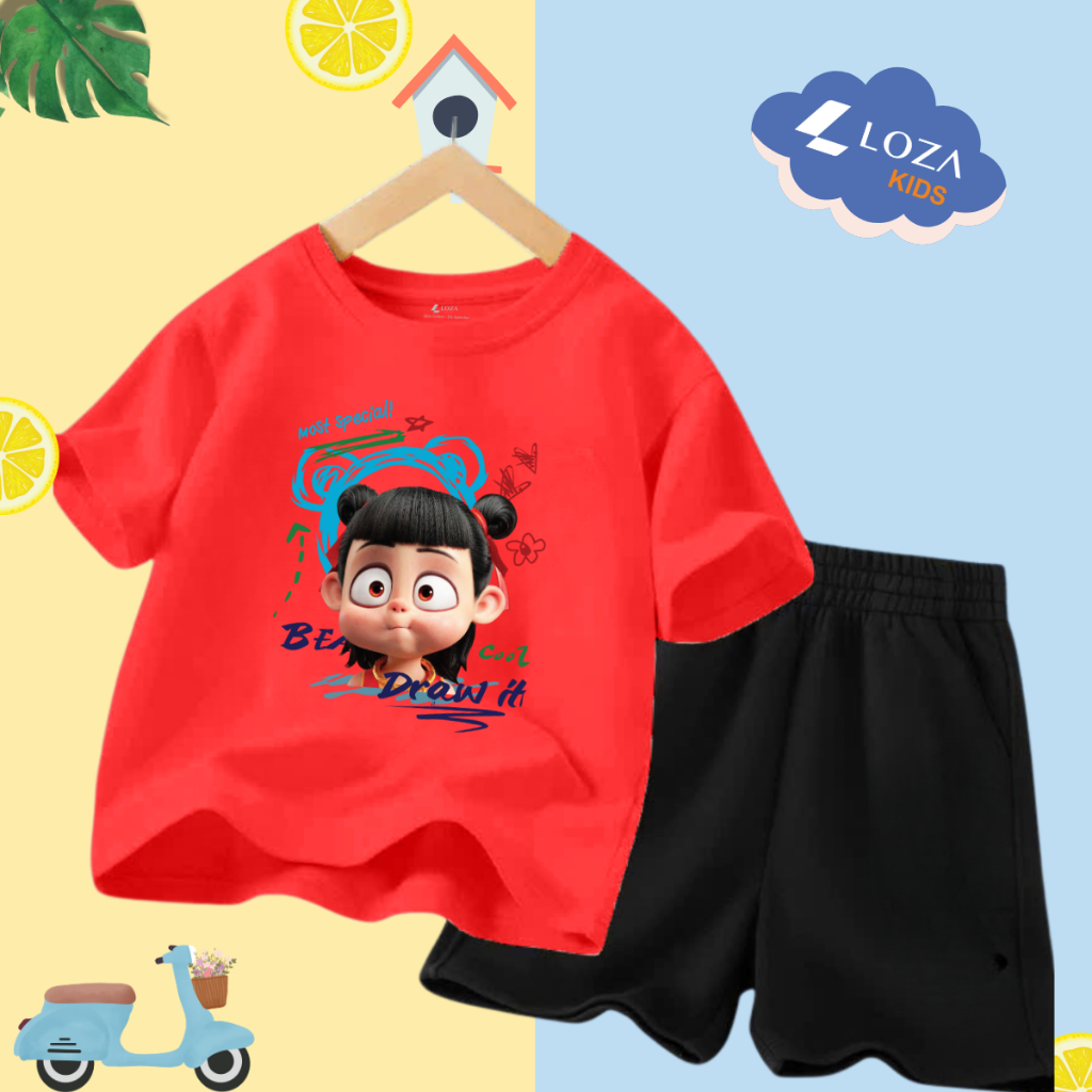 Bộ đồ bé trai in hình 'Natra Most Special'-  Loza Kids SB244_thumbnail_4