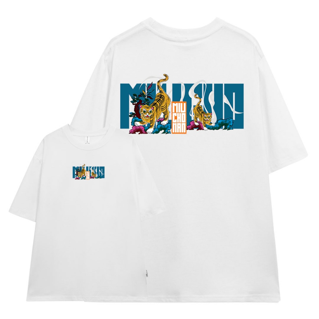 Áo thun nam form rộng 12 con giáp tuổi Dần ( tuổi hổ) ATD440 Miucho Man cotton cổ tròn ingraphic_thumbnail_8