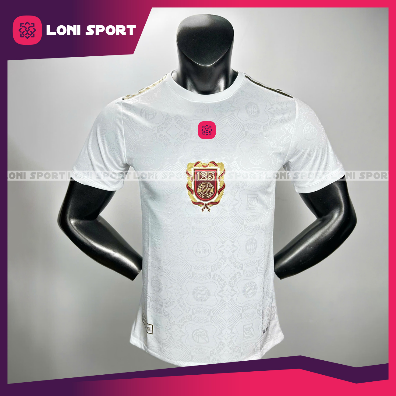 Áo Bayern bản kỷ niệm 125 năm trắng SF