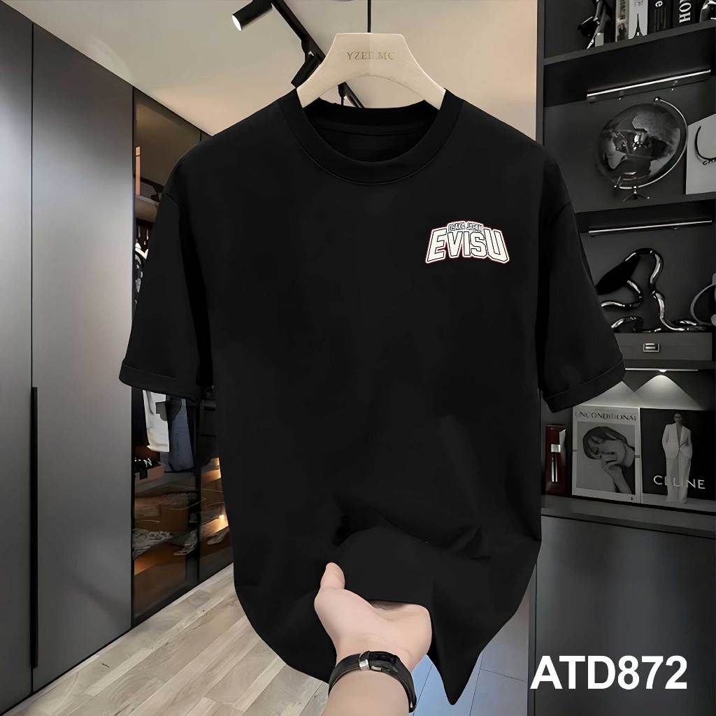 Áo thun Evisu nam form rộng local brand ATD872 Miucho Iconic tay ngắn vải cotton cổ tròn in mix_thumbnail_2