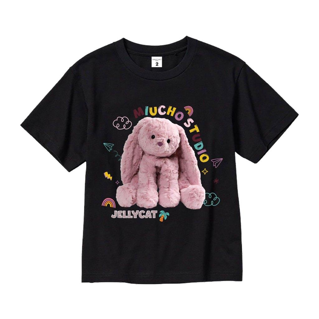 Áo thun cho bé gái style hàn quốc form rông AED1174 Miucho Kid tay ngắn cổ tròn in graphic_thumbnail_8