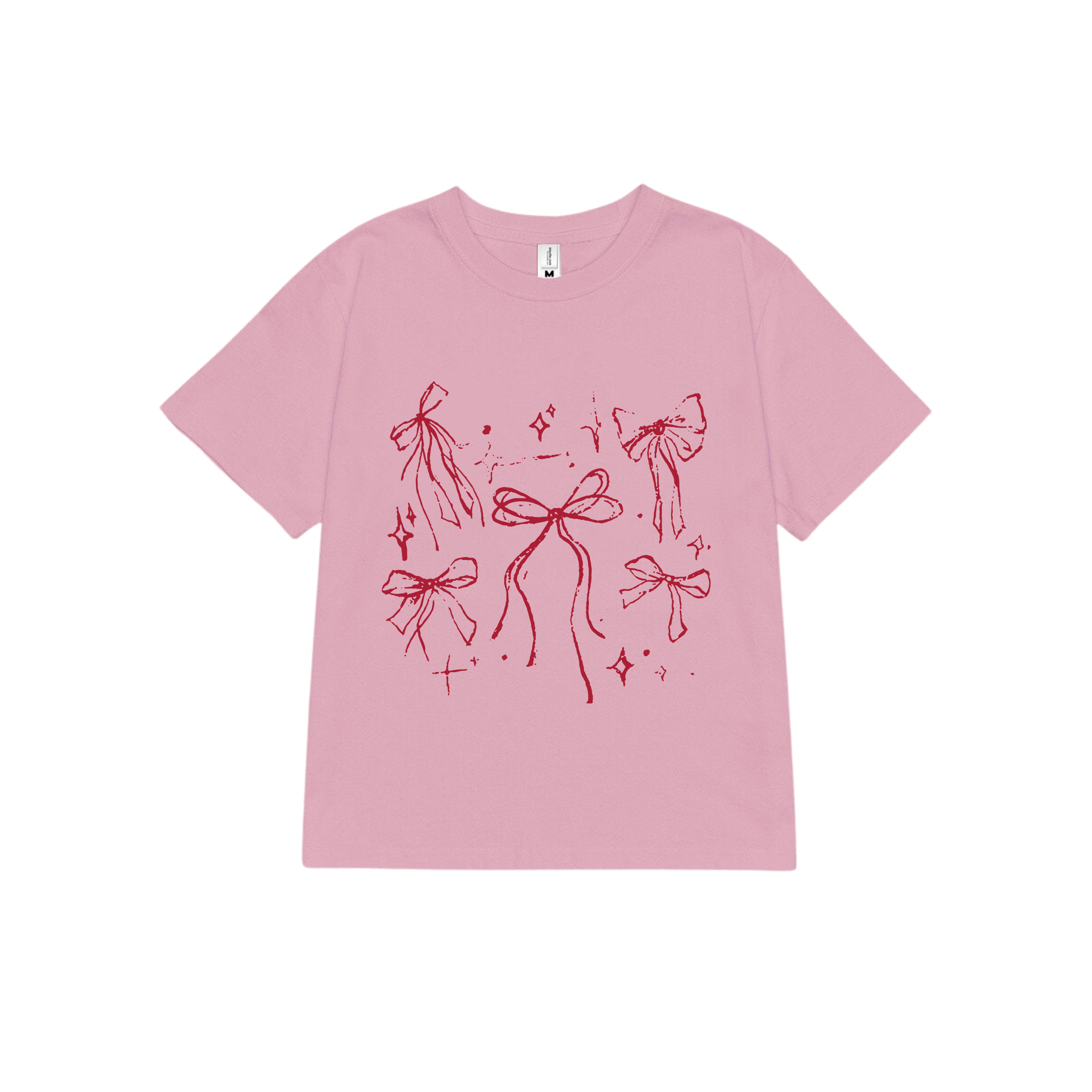 Áo thun baby tee nơ conquette xinh form ôm ABD1311 Miucho tay ngắn cổ tròn hotrend in mix_thumbnail_8