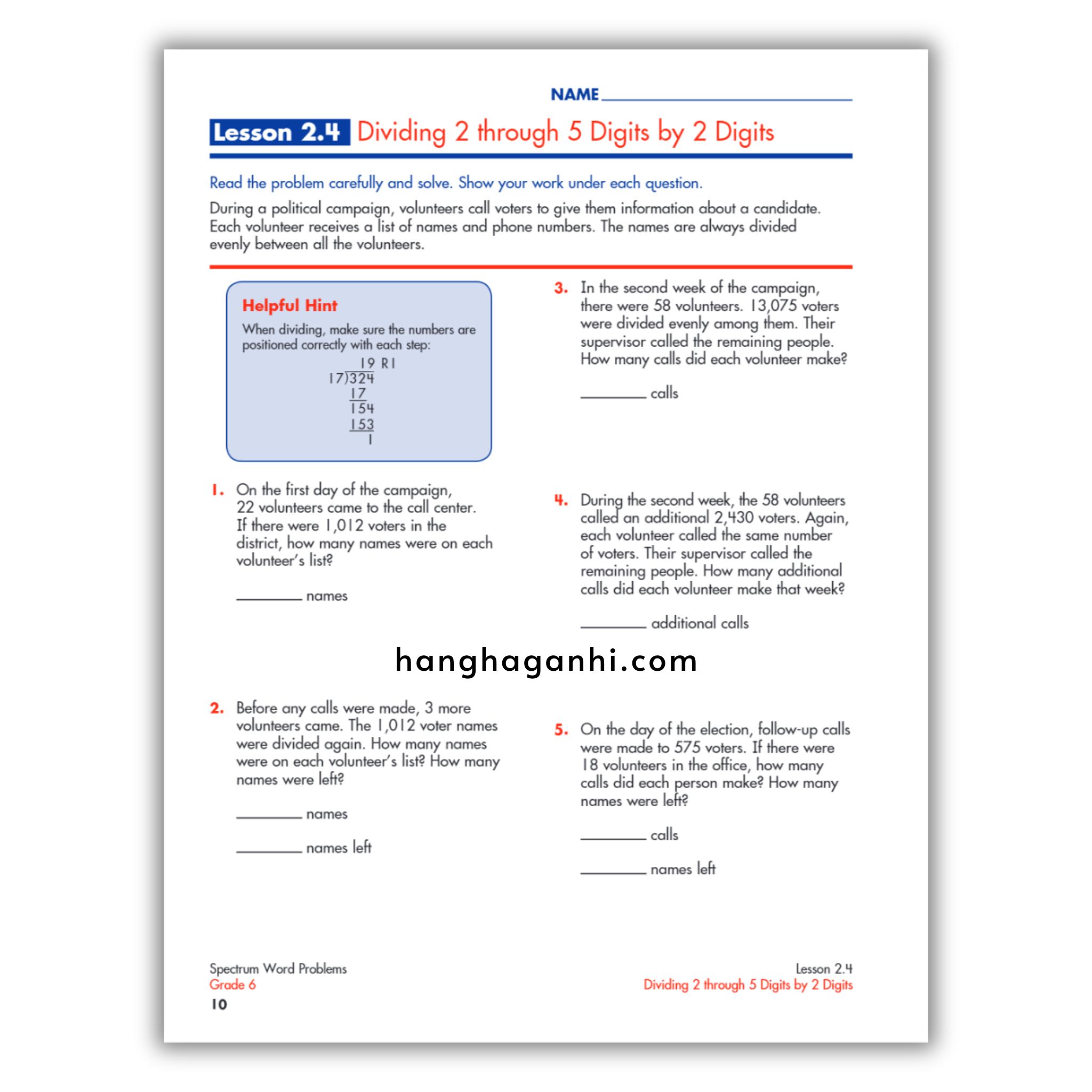 Sách Spectrum Word Problems Workbook Grade 6_thumbnail_8