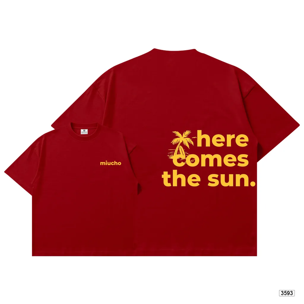 Áo thun boxy nam nữ Here Comes The Sun Miucho 3593_thumbnail_17