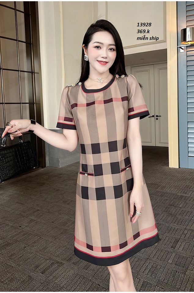 13928-Đầm suông in họa tiết 3D( lụa frod 3d, có lót, túi)FREESHIP_thumbnail_1