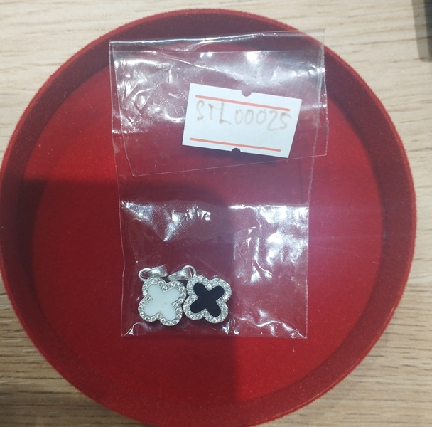 Mặt STLT00025 bạc cỏ bốn lá