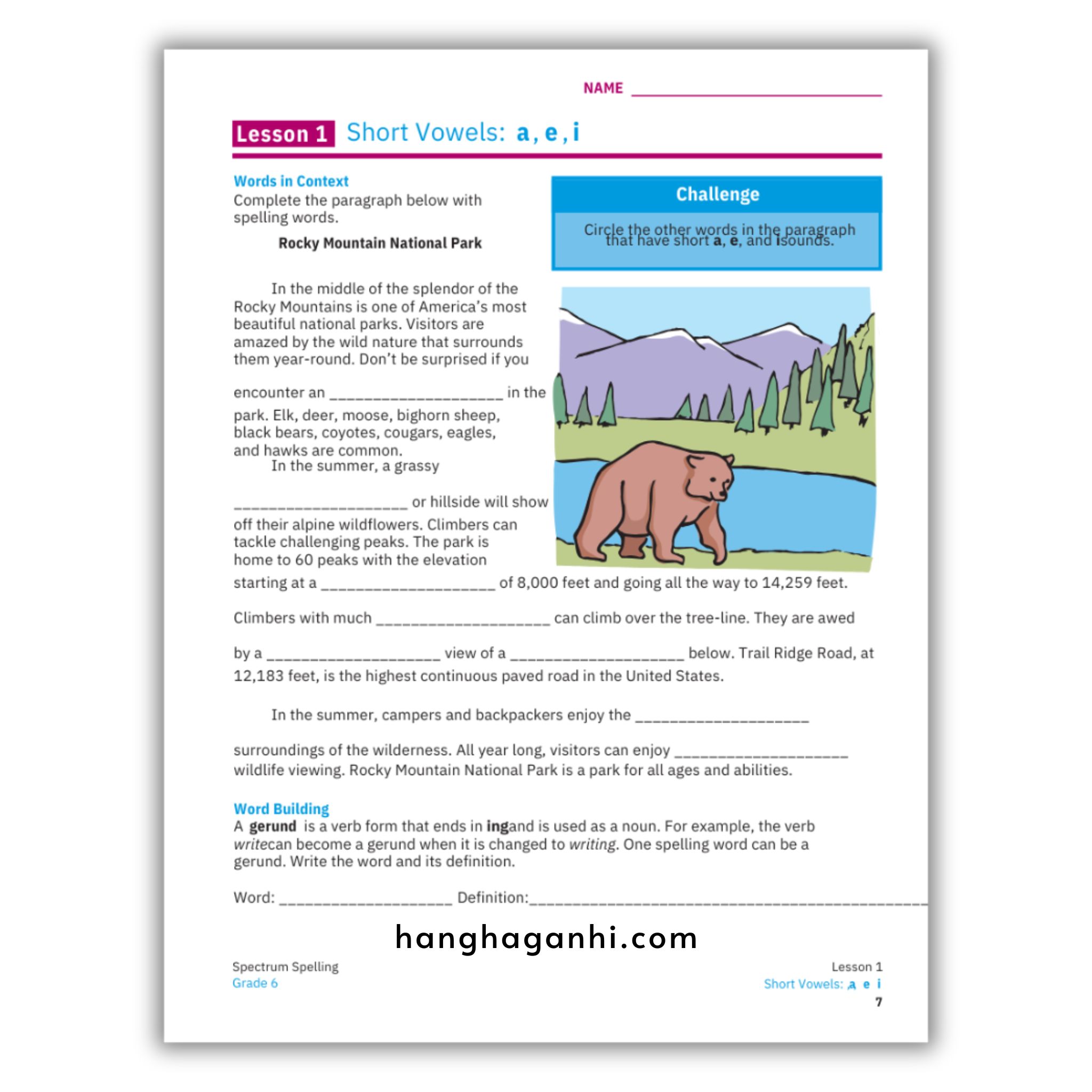 Sách Spectrum Spelling Workbook Grade 6_thumbnail_6