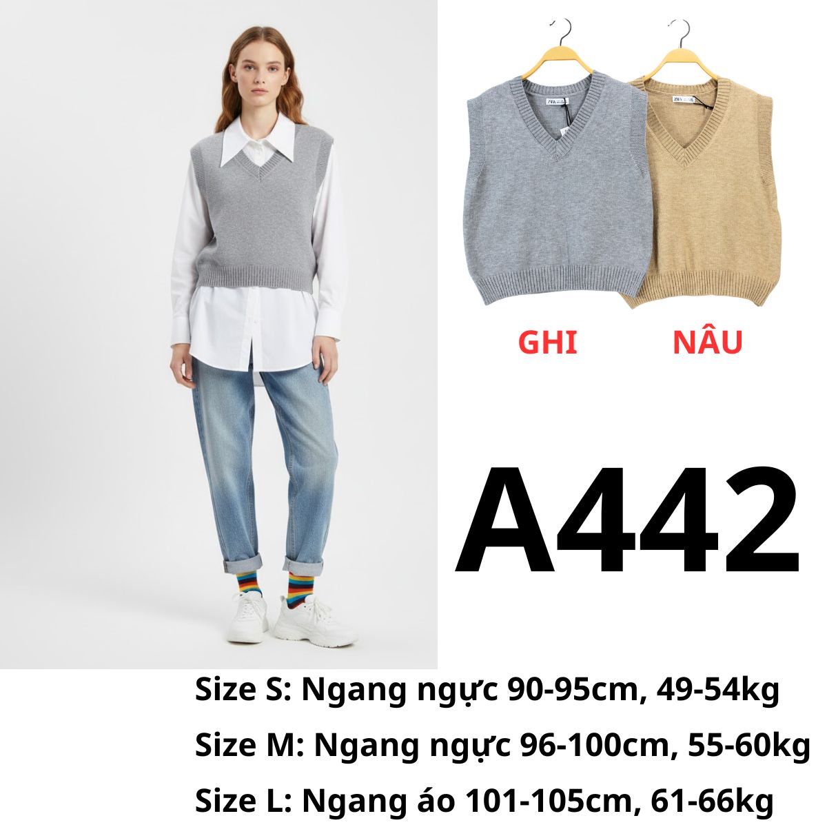 A442- ÁO LEN SÁT NÁCH