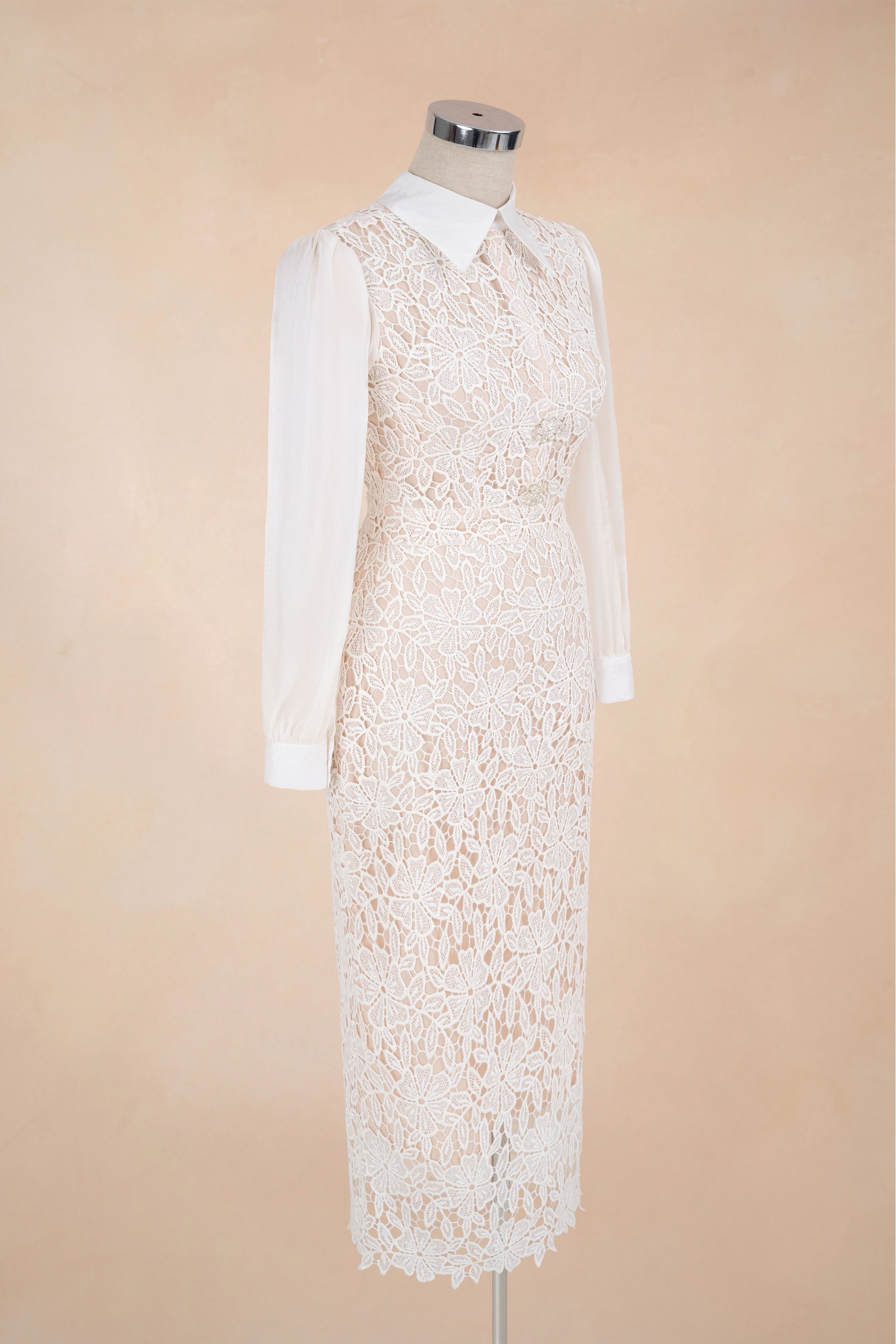 Đầm Bút Chì Tag Đá Hoạ Tiết Hoa_thumbnail_2