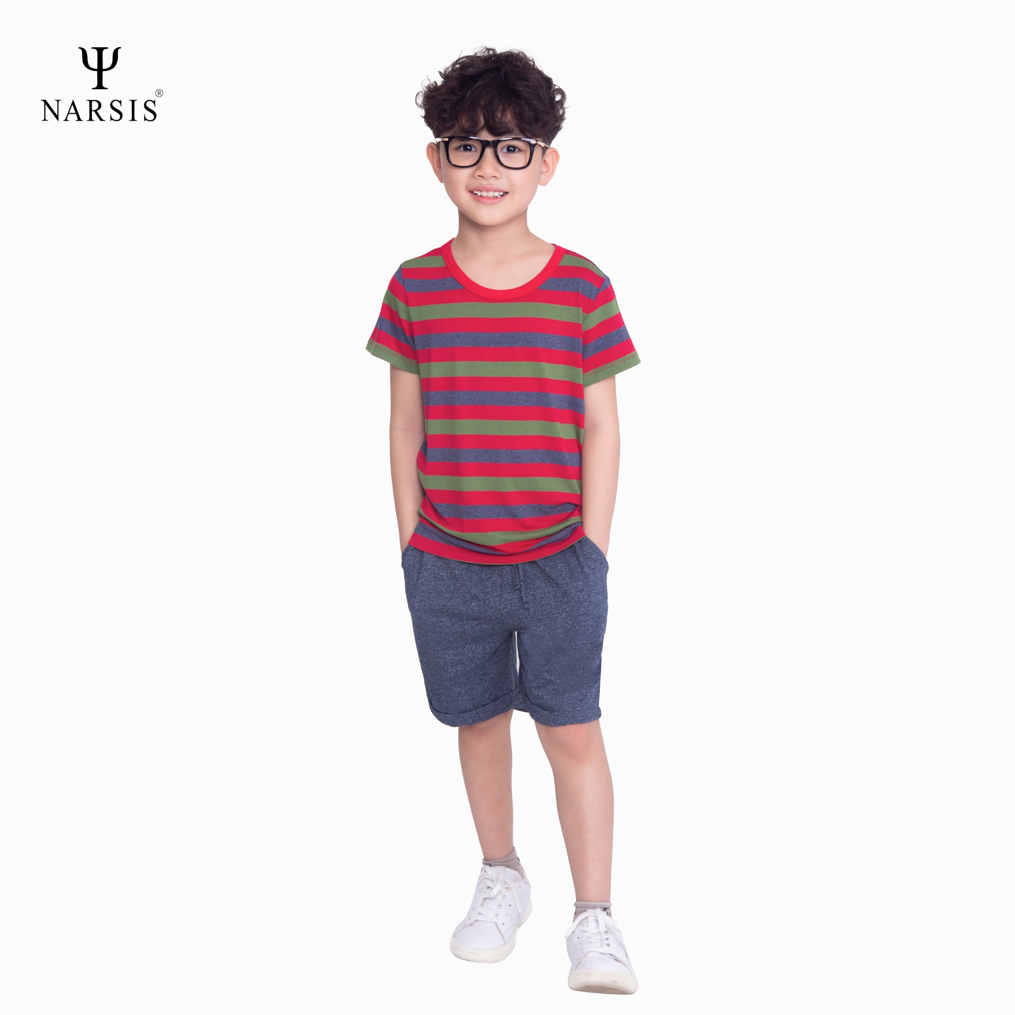 BỘ HÈ BÉ TRAI KE0005 NARSIS CHẤT LIỆU THOÁNG MÁT, DỄ CHỊU, THOẢI MÁI CẢ NGÀY, DỄ VẬN ĐỘNG_thumbnail_2