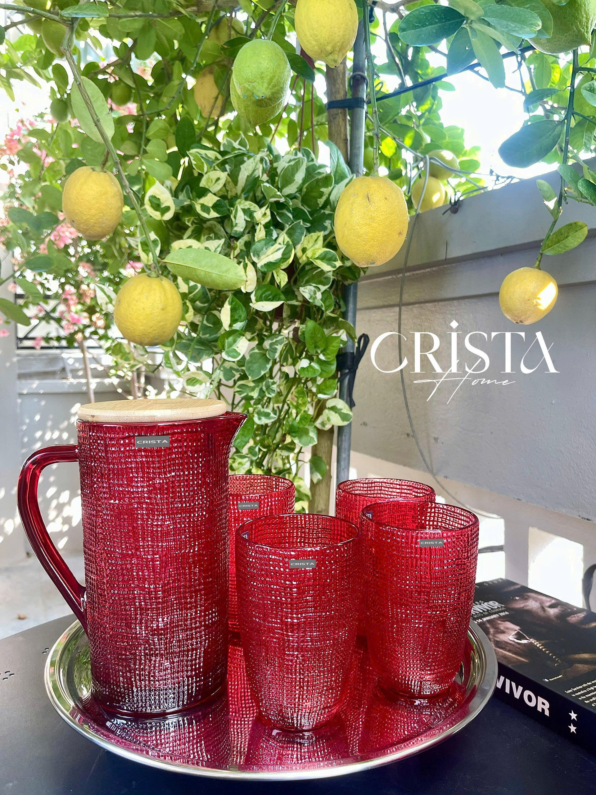 Bộ 6 cốc thủy tinh CRISTA HOME  vân lưới dập nổi 420 ml_thumbnail_11