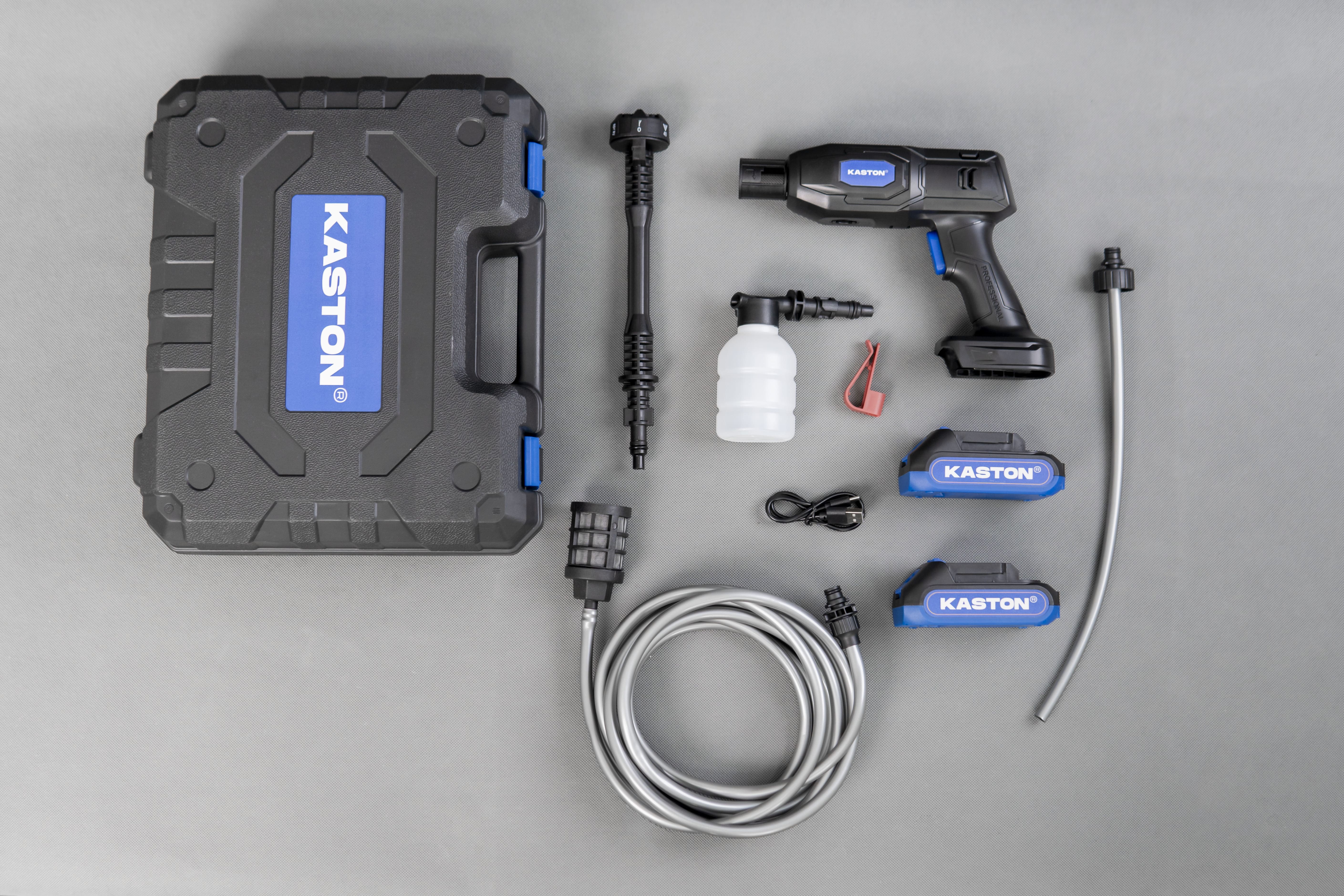 Máy rửa xe pin cao cấp Kaston - R8 - Kèm pin, nhỏ gọn mạnh mẽ - Động cơ công nghệ Đức bền bỉ vượt trội._thumbnail_9