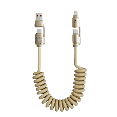 Cáp sạc lò xo 4 trong 1 đa năng sạc nhanh 240W bảo hành 12 tháng_thumbnail_3