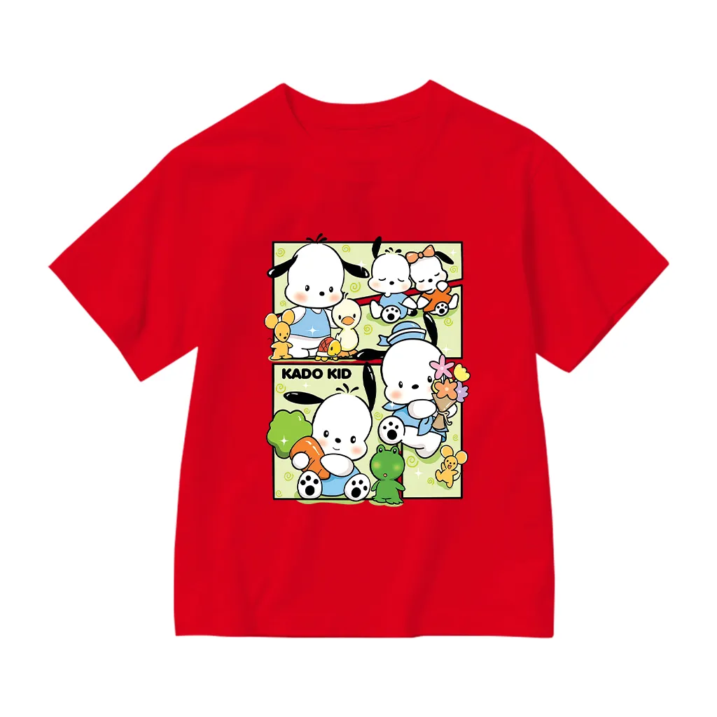 Áo thun bé gái hoạt hình Kado vải cotton thoáng mát tay ngắn cổ tròn in artwork 2976_thumbnail_11