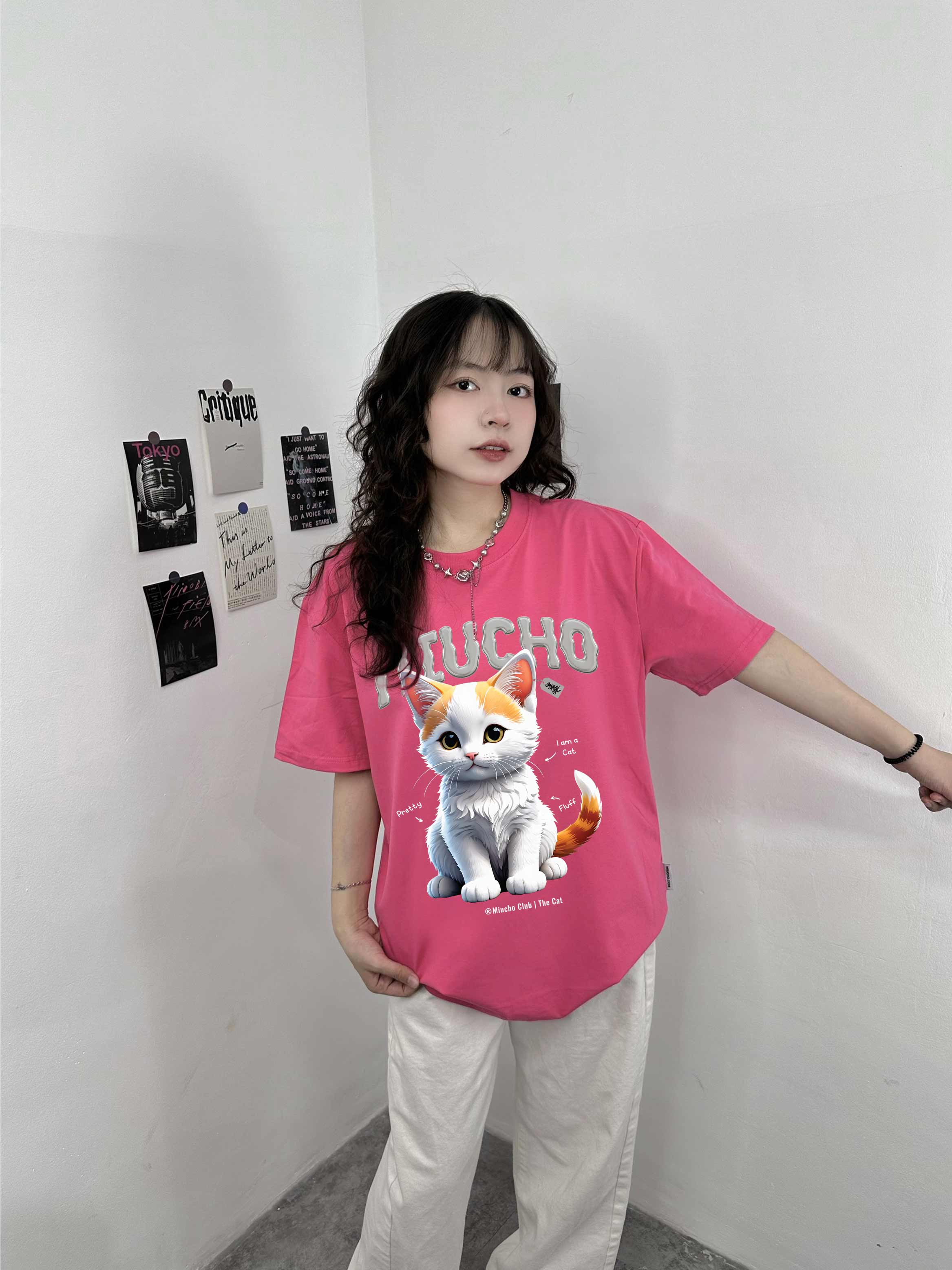 Áo thun form rộng 12 con giáp tuổi Mão ATD1244 Miucho tay ngắn cổ tròn in mix_thumbnail_6