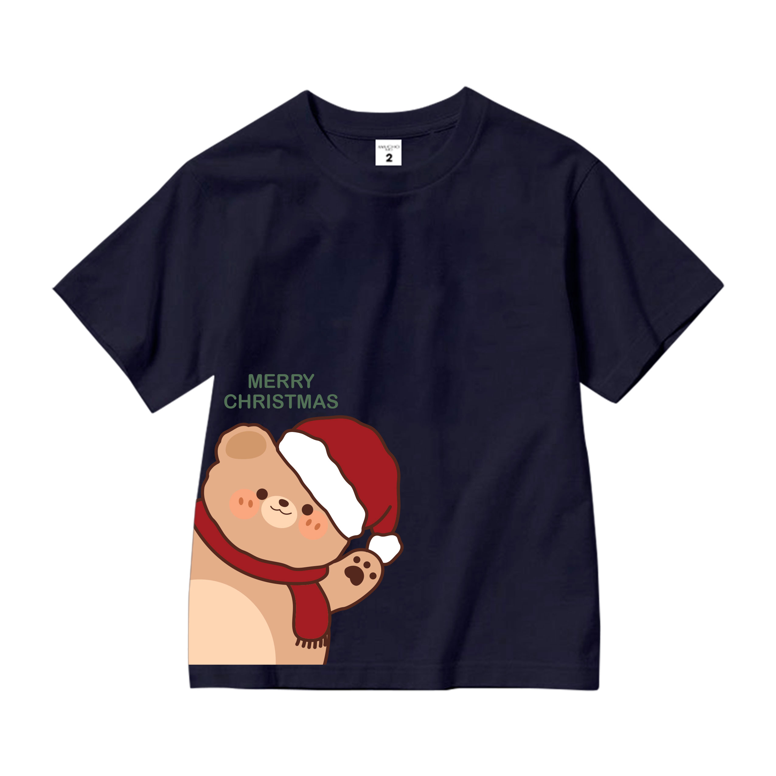 Áo thun bé trai giáng sinh noel form rộng vải cotton co giãn thoải mái AED1710 Miucho Kid in artwork_thumbnail_11