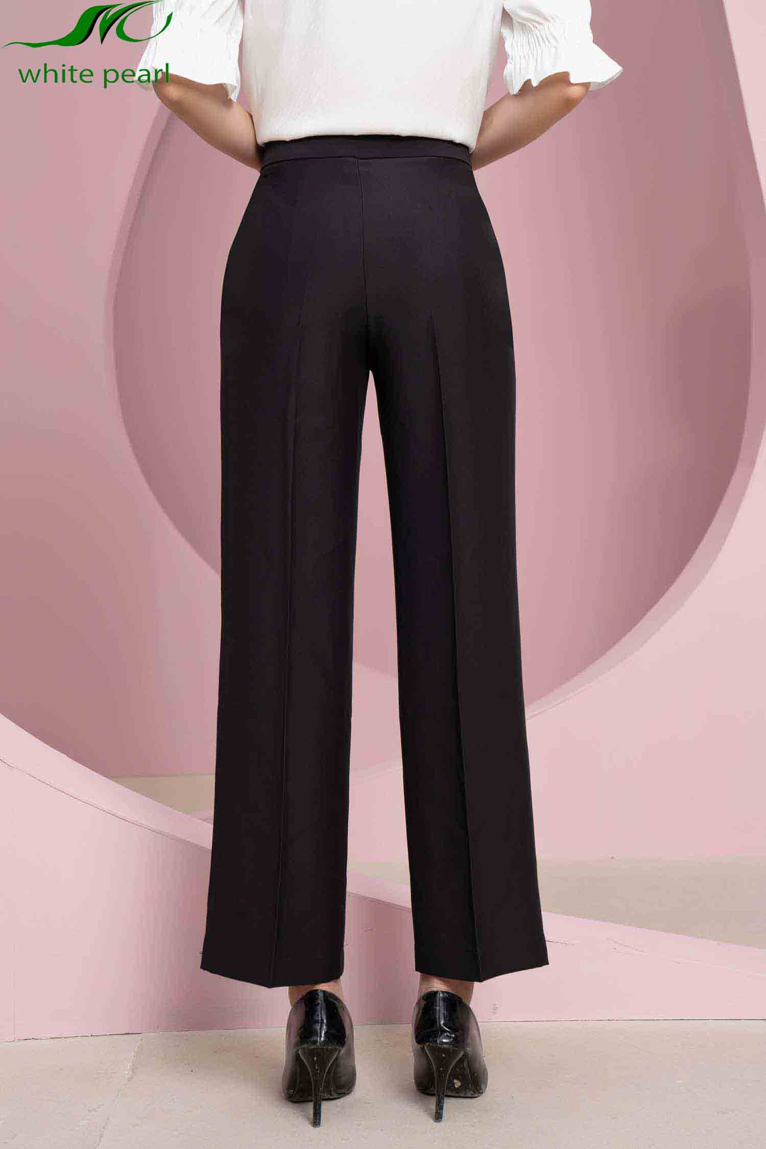 Quần ống suông quai nhê lệch 2 cúc thời trang công sở nữ White Pearl_thumbnail_5