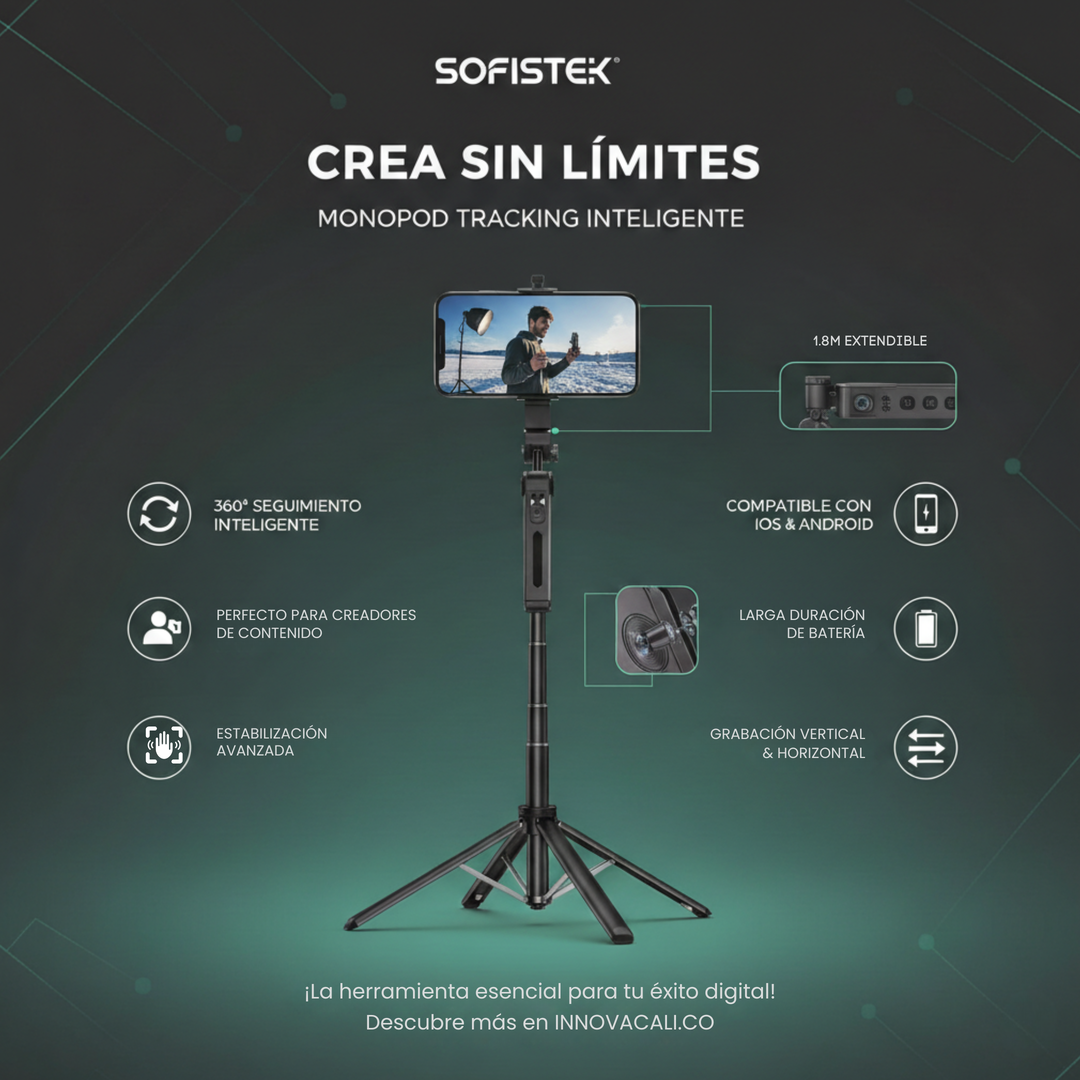 📸 Monopod Inteligente Sofistek AT-SK340