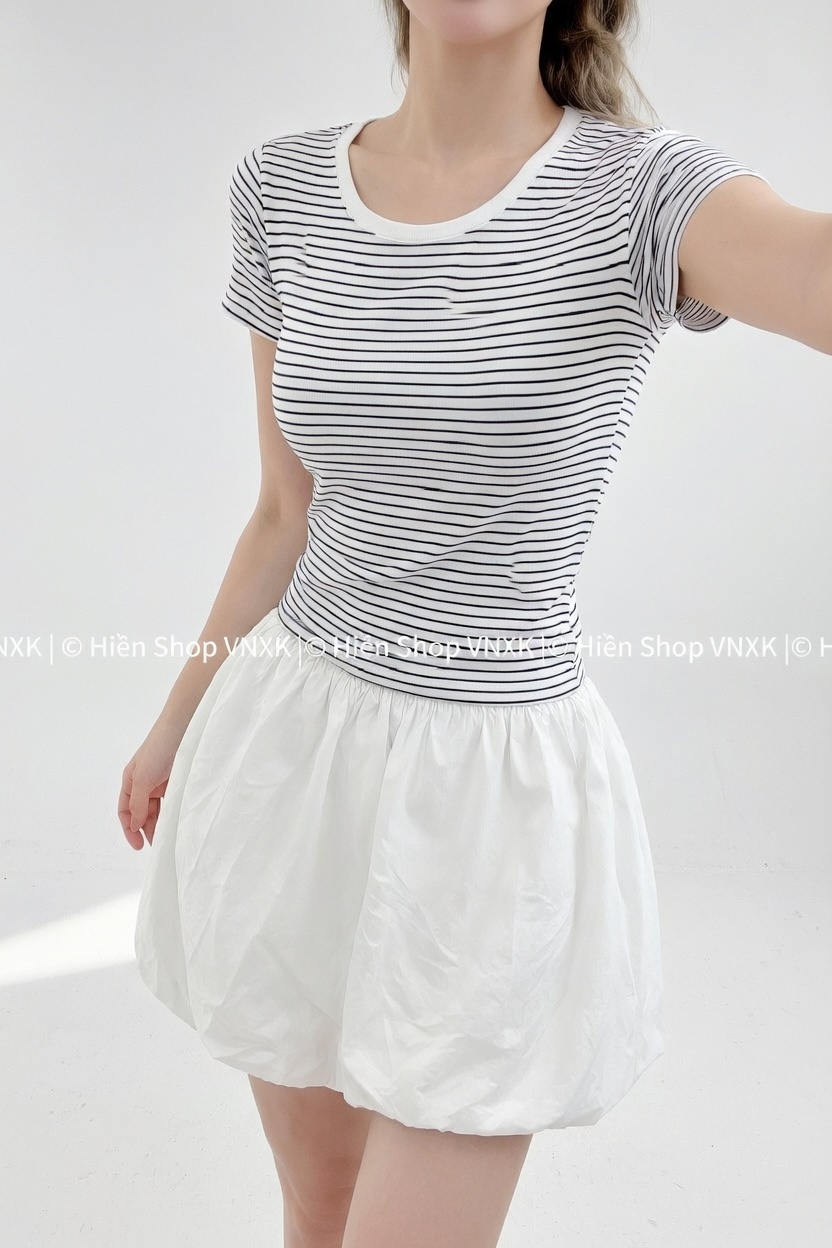 Áo Thun Sọc Nine West