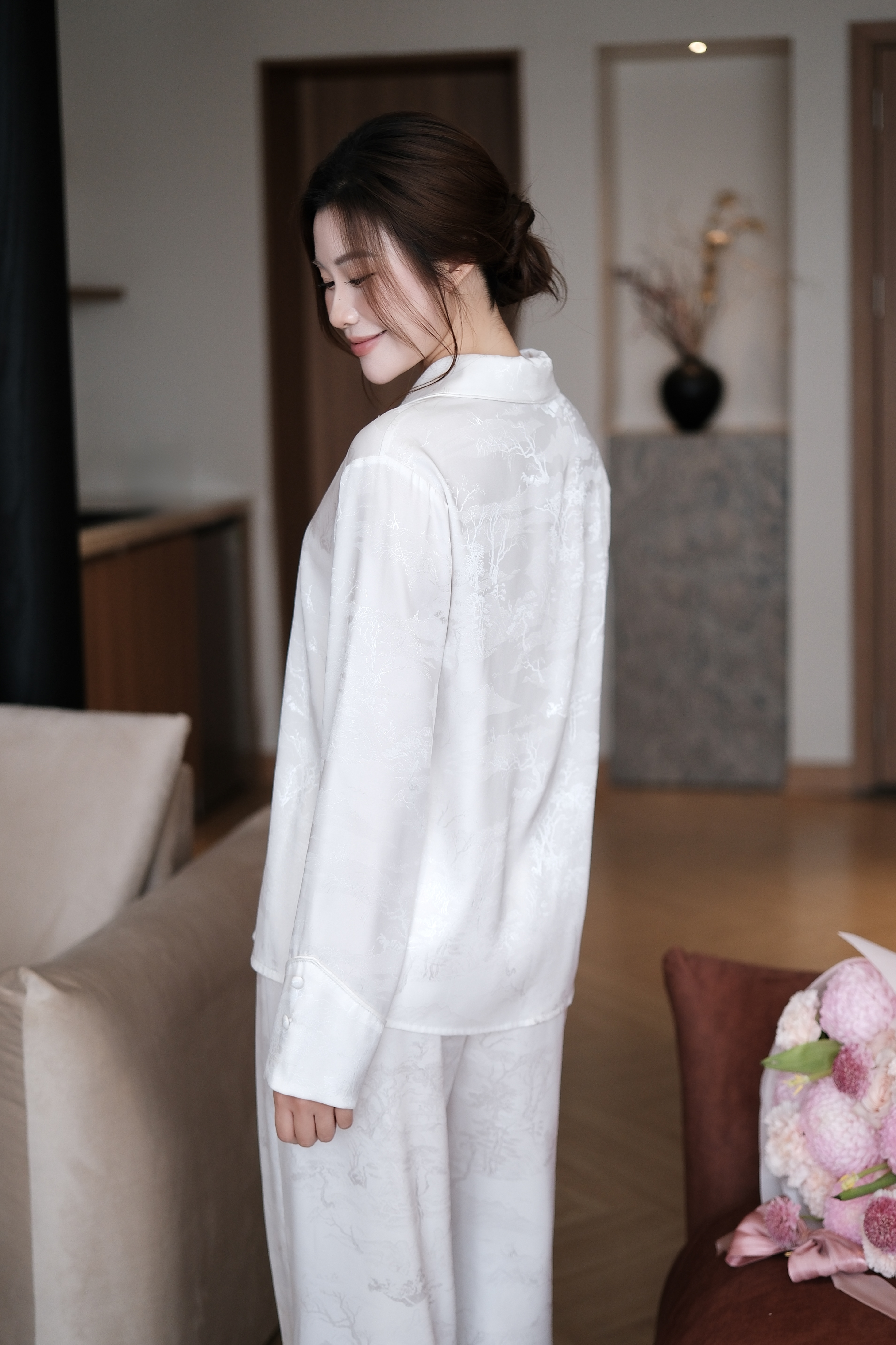 Bộ Gấm 𝑺𝒐𝒇𝒕 𝑯𝒐𝒖𝒓𝒔 áo dài tay, quần dài BN651_thumbnail_16