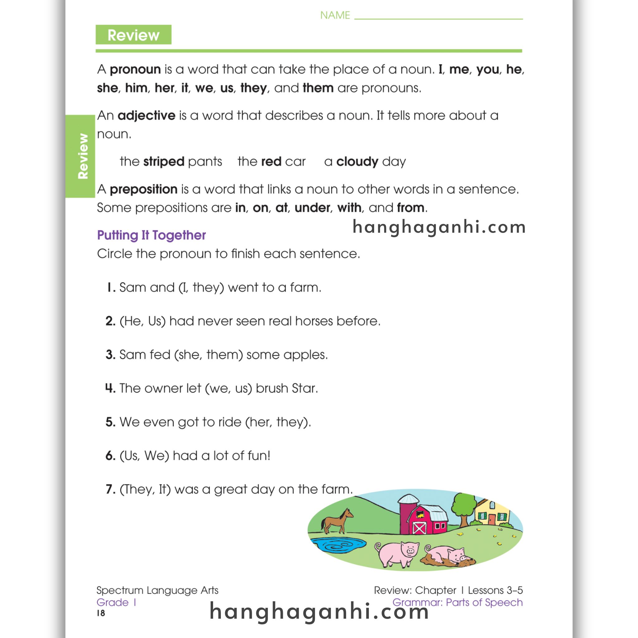 Sách Spectrum Language Arts Workbook Grade 1_thumbnail_7