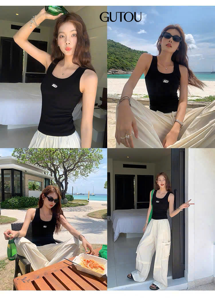 [ GUTOU ] Áo Ba Lỗ Thun Gân Thêu Logo AE_thumbnail_6