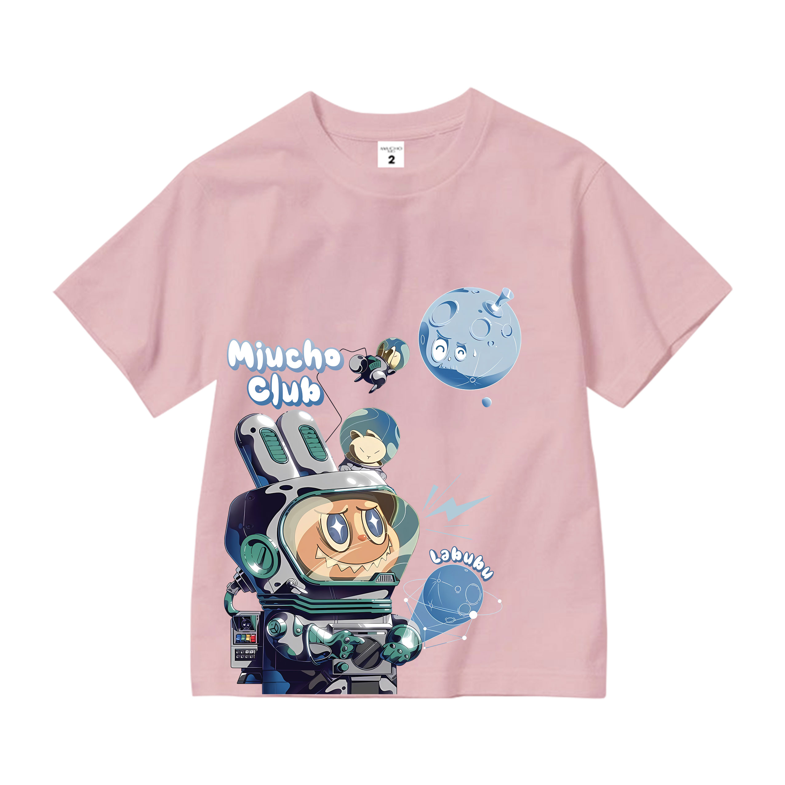 Áo thun bé trai labubu form rộng AED1497 Miucho Kid vải cotton thoáng mát cổ tròn in artwork_thumbnail_8
