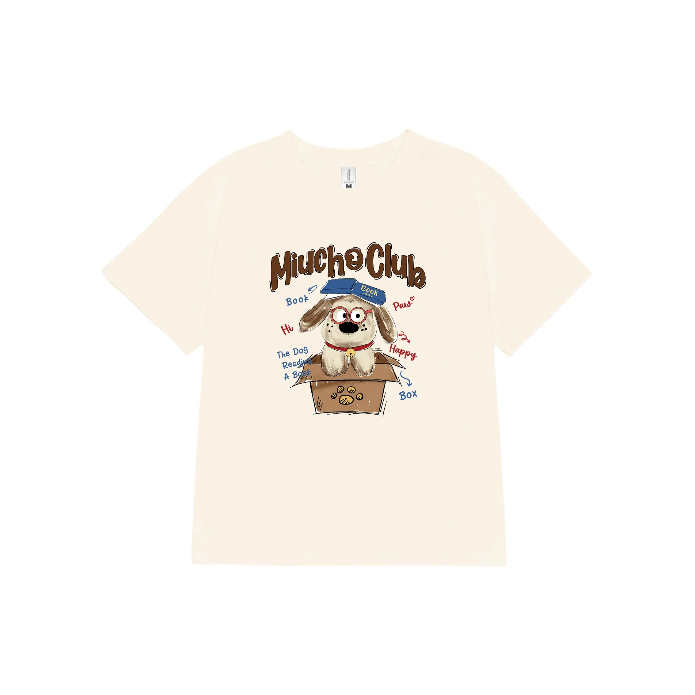 Áo baby tee nữ cute puppy nhiều màu 2619 Miucho vải cotton 2c thoáng mát co giãn in mix_thumbnail_8