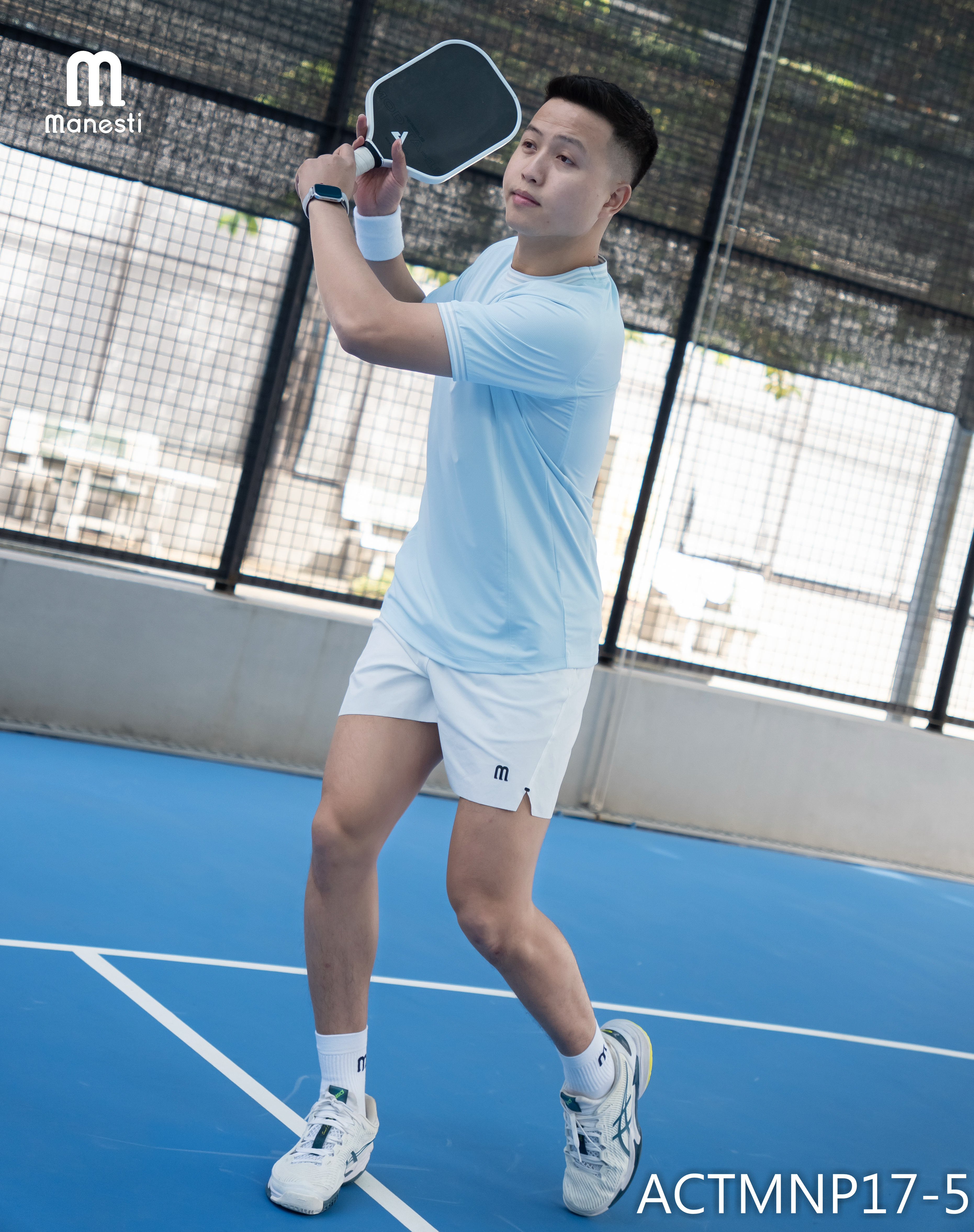 Áo thun thể thao nam chơi Pickleball/Tennis AirMesh Manesti_thumbnail_42