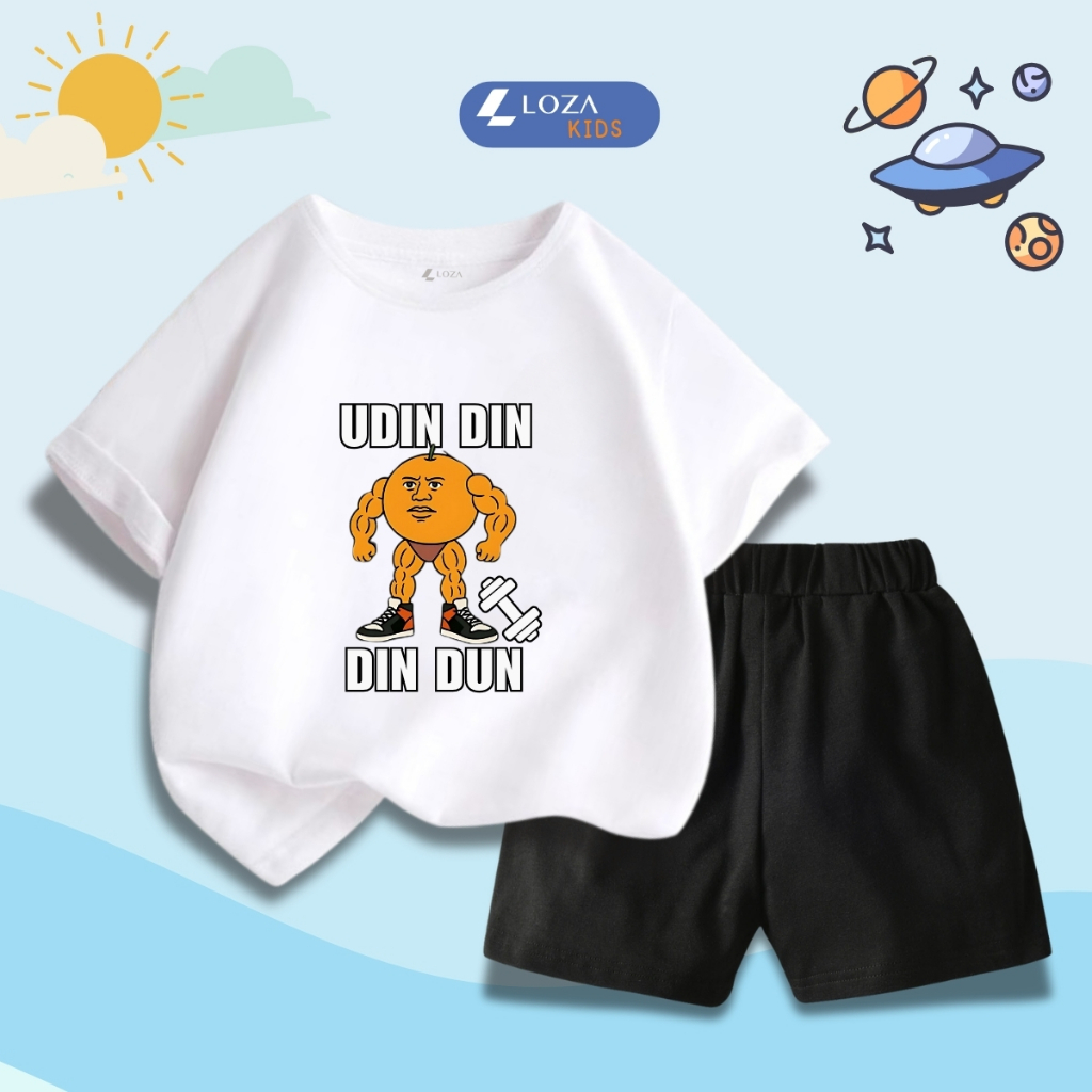 Bộ đồ bé trai in hình 'UDIN DIN DIN DUN' - Loza Kids SB414_thumbnail_5