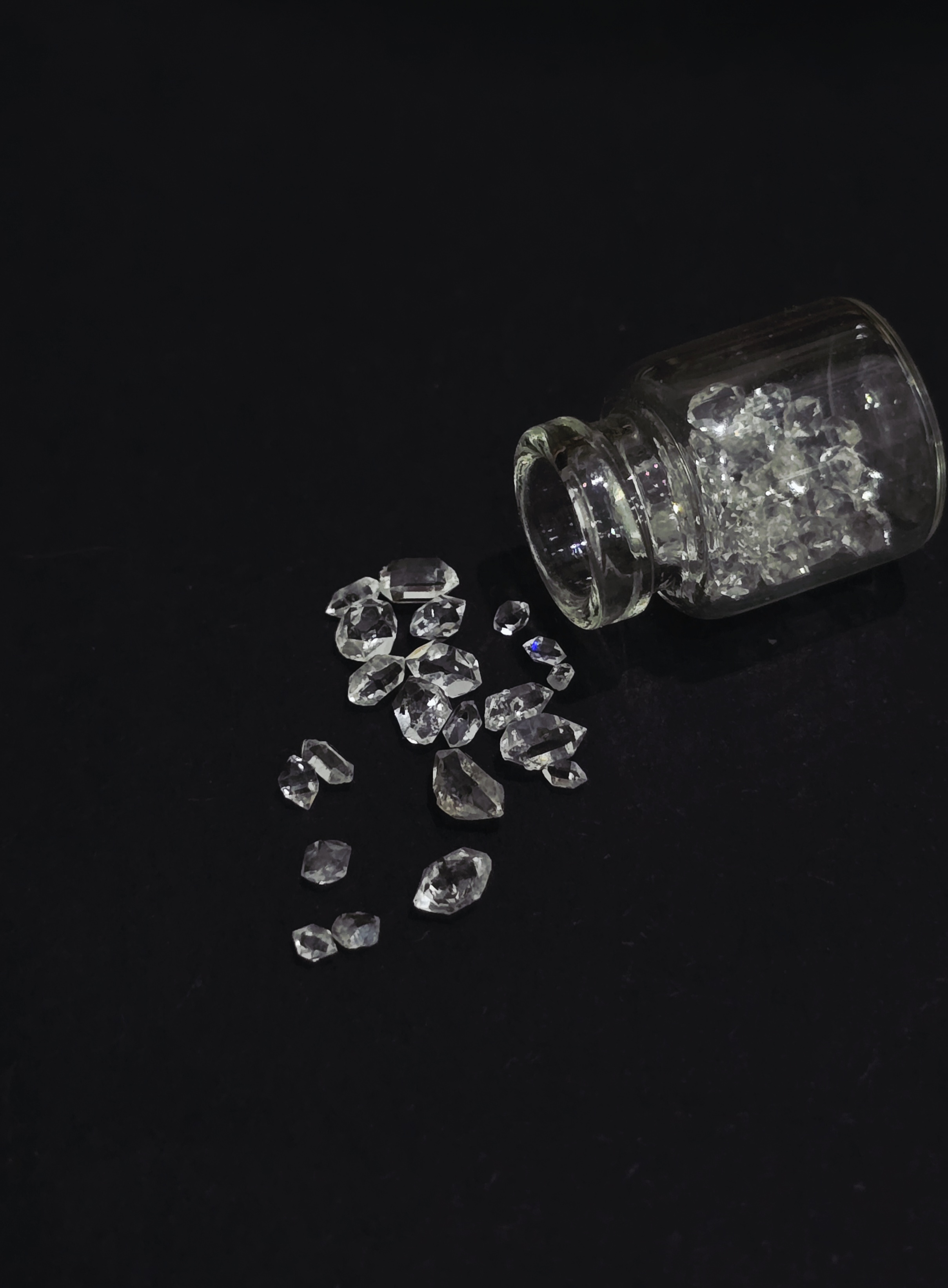[MINI JAR-1GR] Tinh Thể Thạch Anh Kim Cương Herkimer Diamond - USA