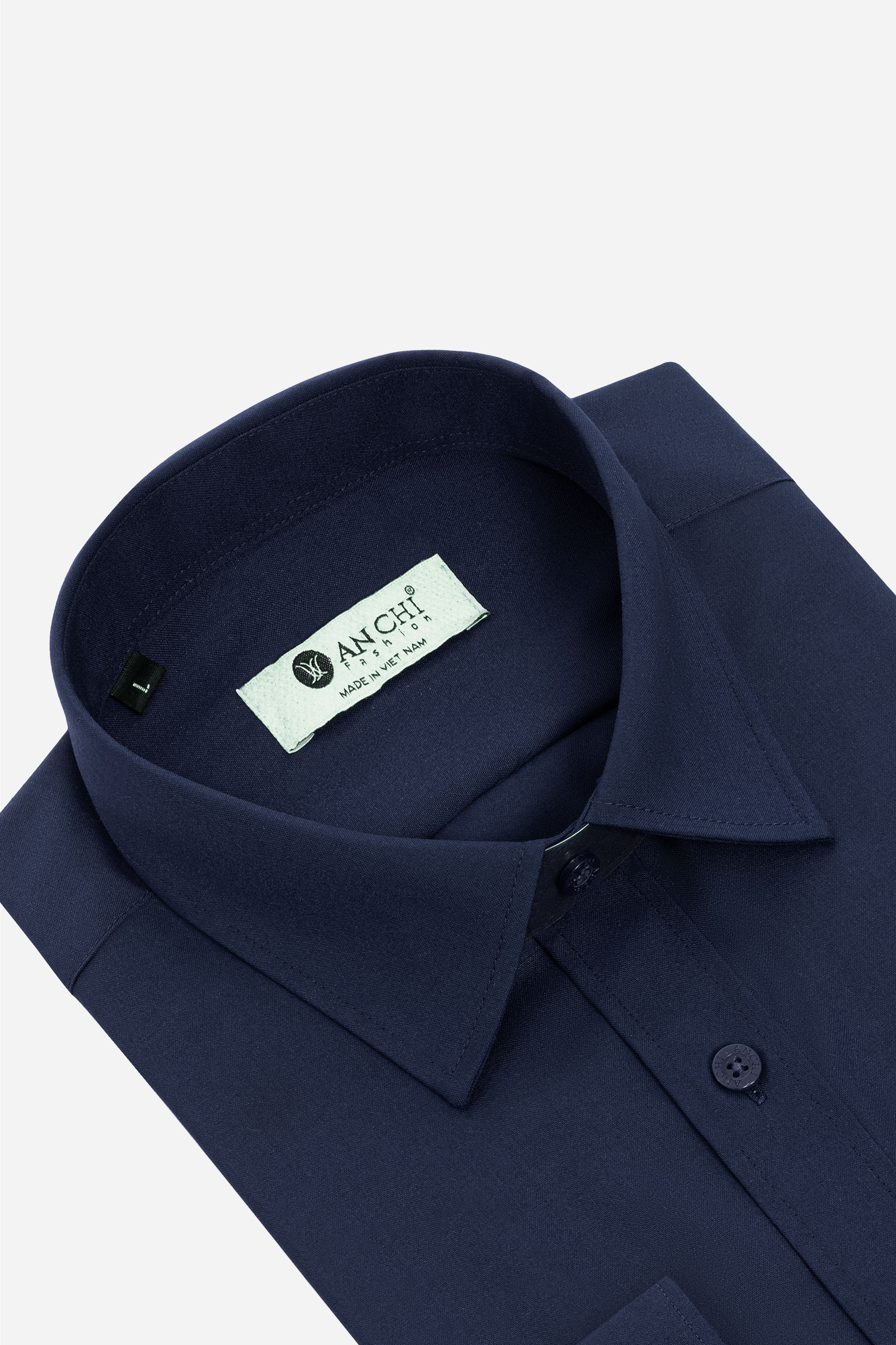 Sơ Mi Trơn Dài Tay Nam Trung Niên ANCHi Chất Liệu Cotton Nhập Khẩu Màu Trắng_thumbnail_34