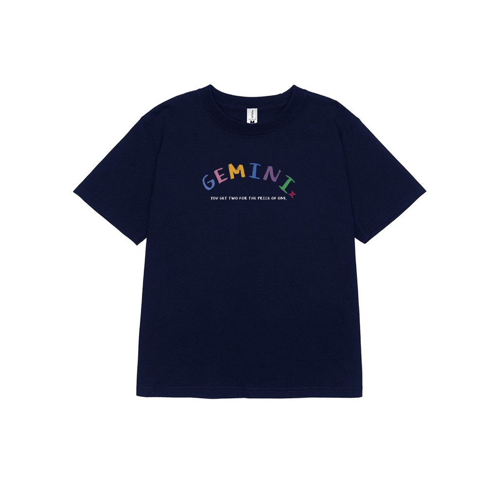 Áo baby tee ABD358 cung hoàng đạo Song Tử GEMINI Miucho cotton cổ tròn in typography