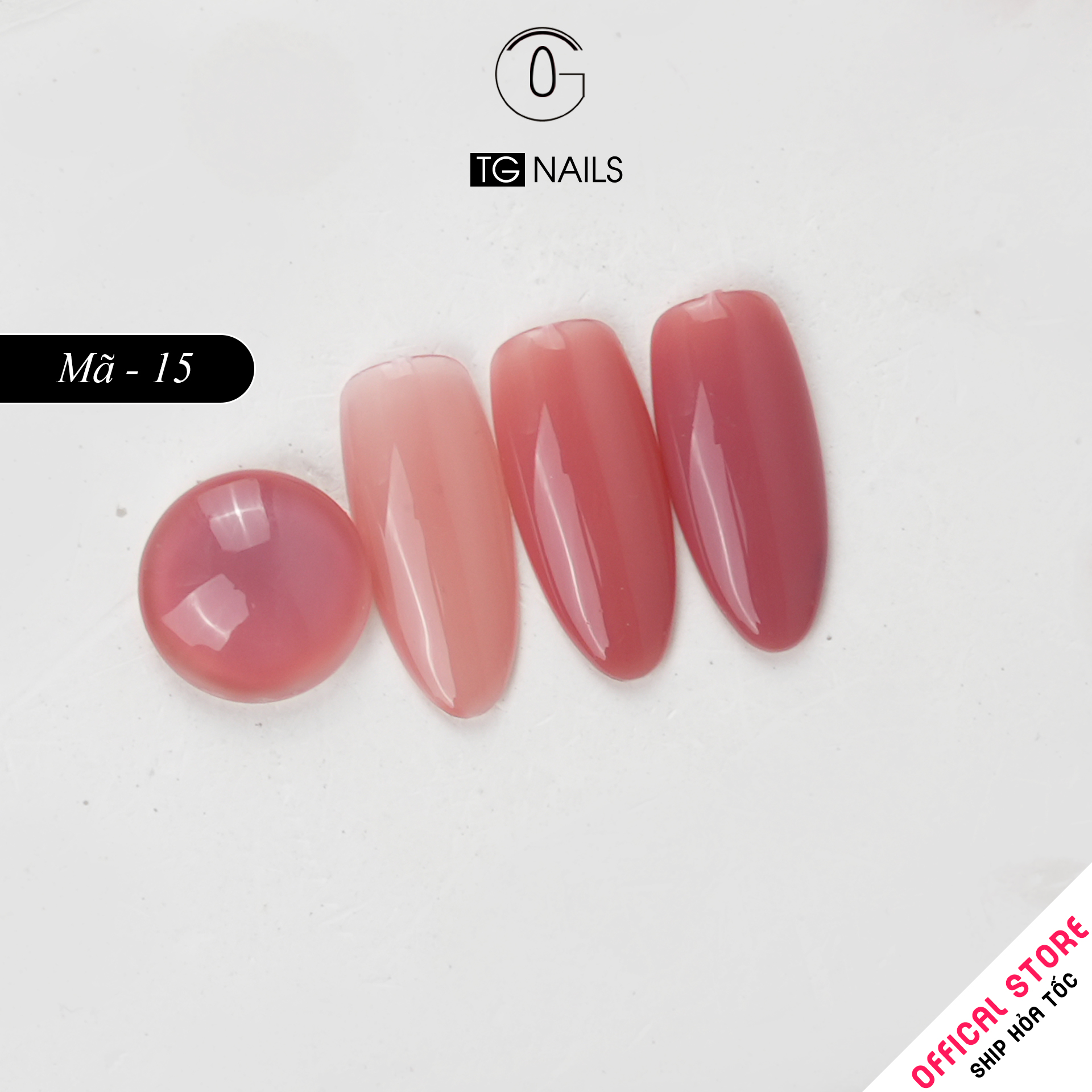 Sơn gel thạch đục TG cọ tròn chai hồng 15ml_thumbnail_21