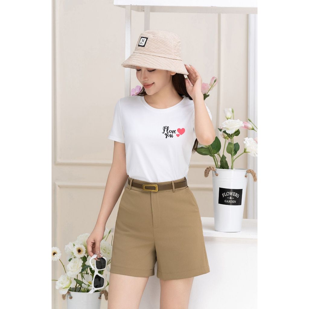 [Form Vừa] Áo thun nữ form vừa in hình họa tiết đơn giản - Áo phông nữ Loza G0135_thumbnail_0