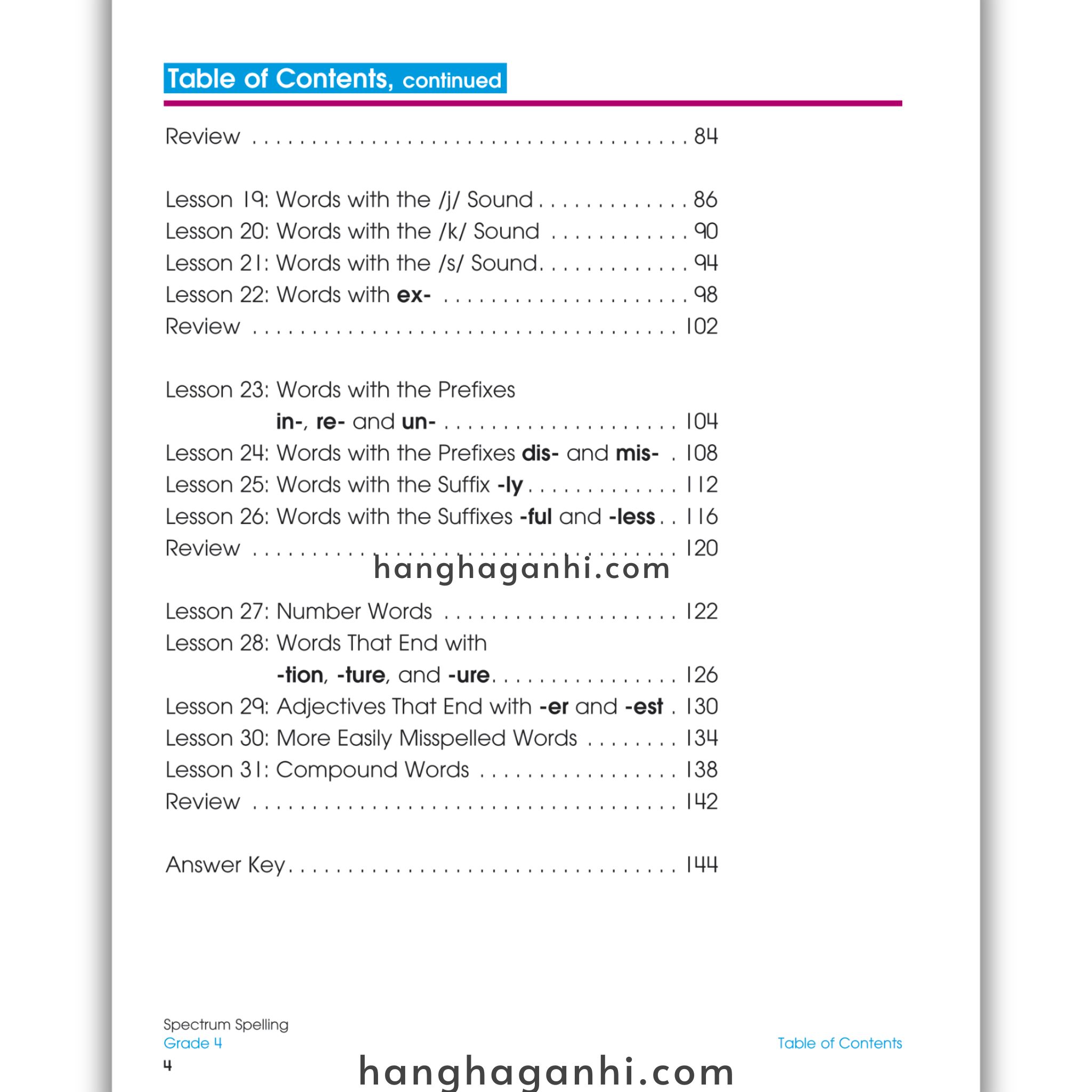 Sách Spectrum Spelling Workbook Grade 4_thumbnail_12