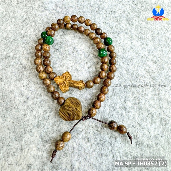 Vòng cuốn tay 50 hạt trầm tốc mix đá ngọc bích_thumbnail_1