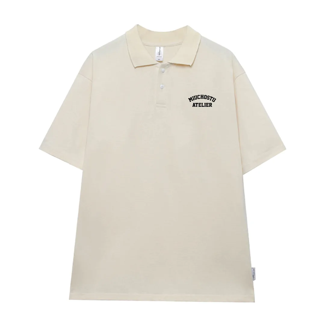 Áo polo form rộng unisex in chữ 2540 Miucho Club vải cotton mềm mịn thoáng mát dễ phối đồ in basic_thumbnail_10